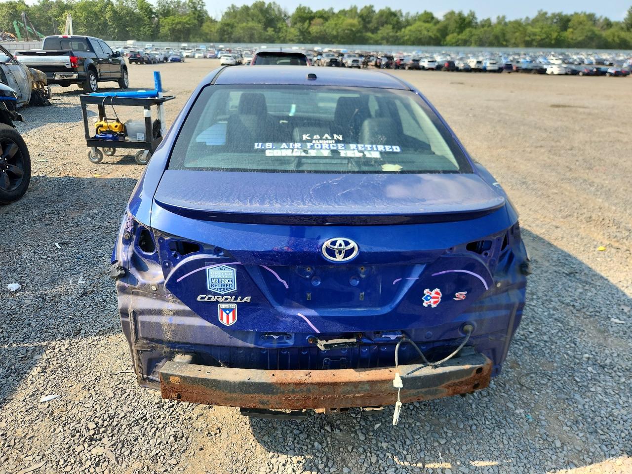 2014 Toyota Corolla S Plus Blue vin: 2T1BURHE4EC030777