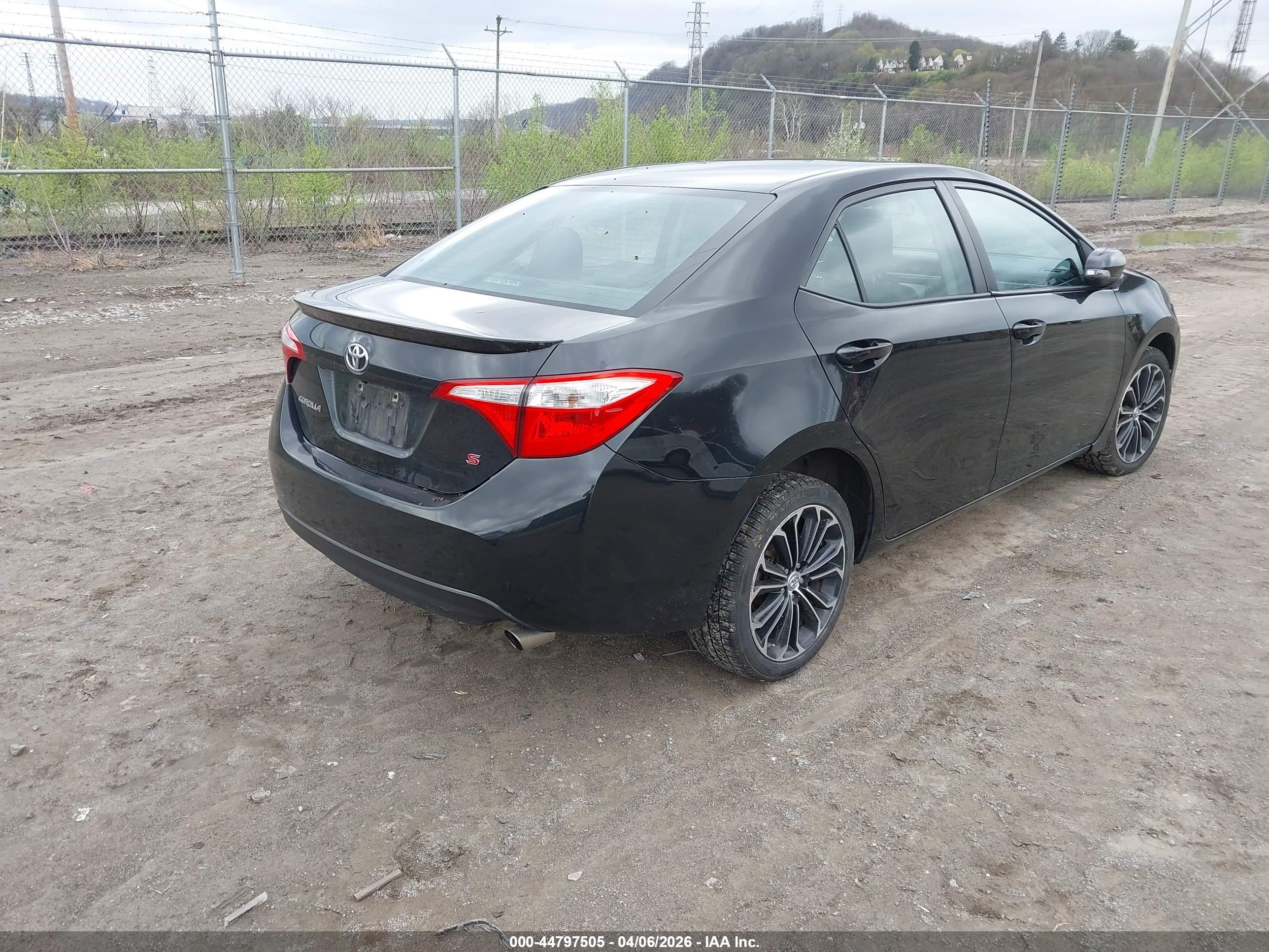 2014 Toyota Corolla S Plus Black vin: 2T1BURHE4EC059860
