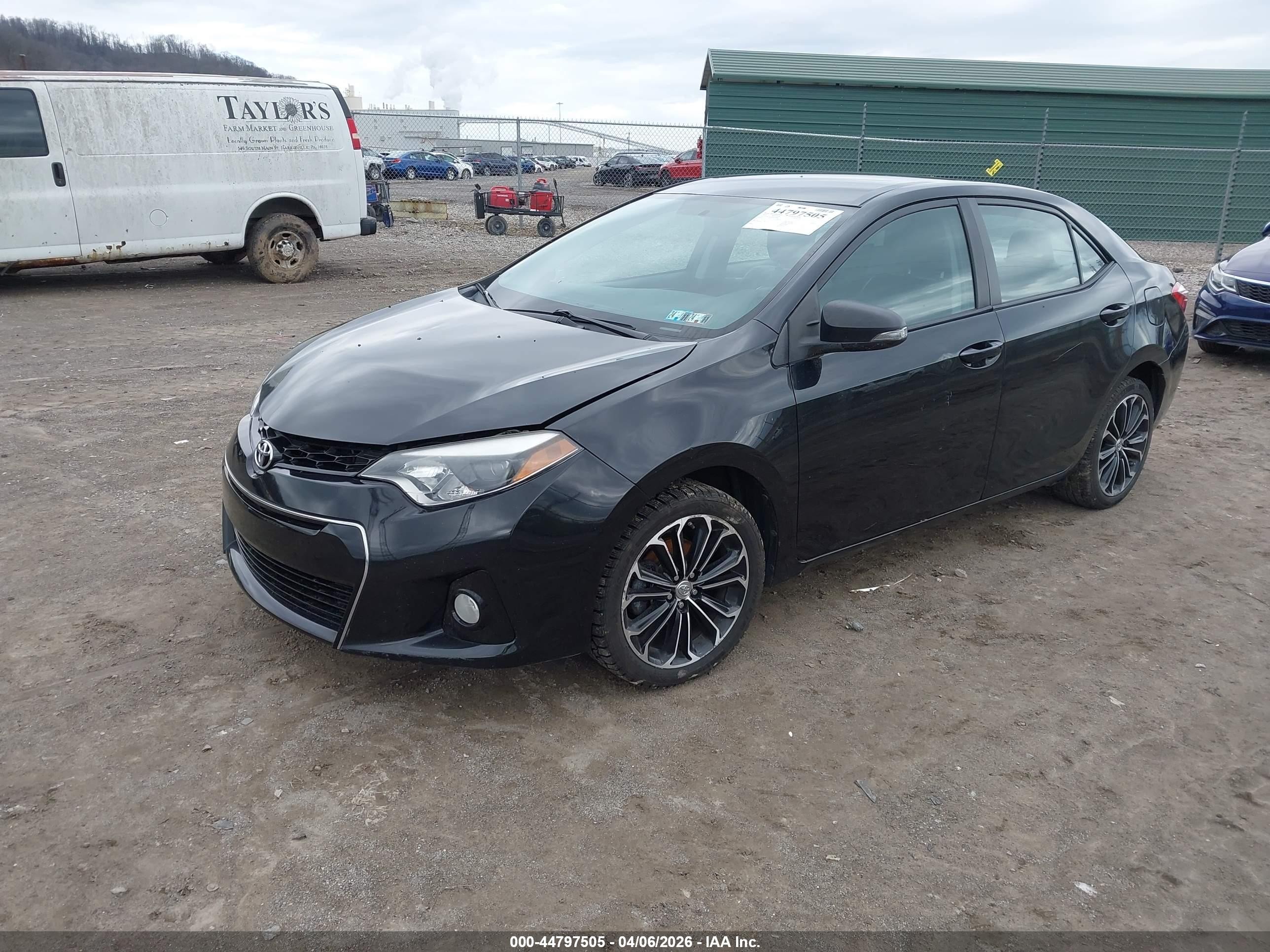 2014 Toyota Corolla S Plus Black vin: 2T1BURHE4EC059860