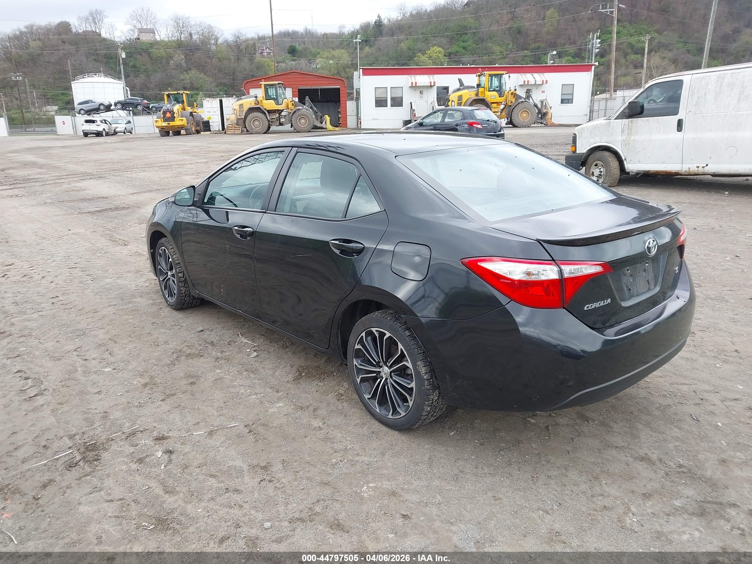 2014 Toyota Corolla S Plus Black vin: 2T1BURHE4EC059860