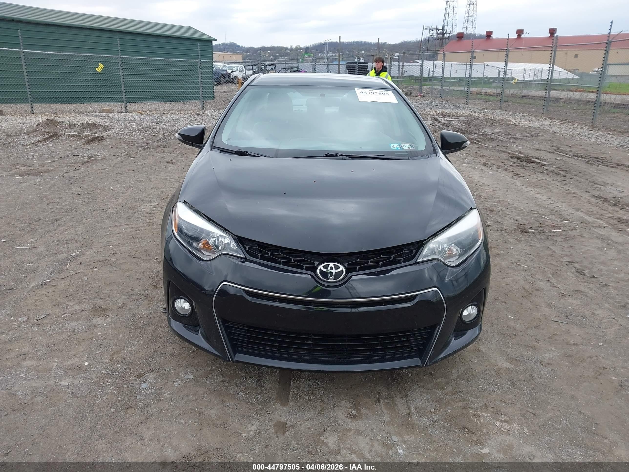 2014 Toyota Corolla S Plus Black vin: 2T1BURHE4EC059860