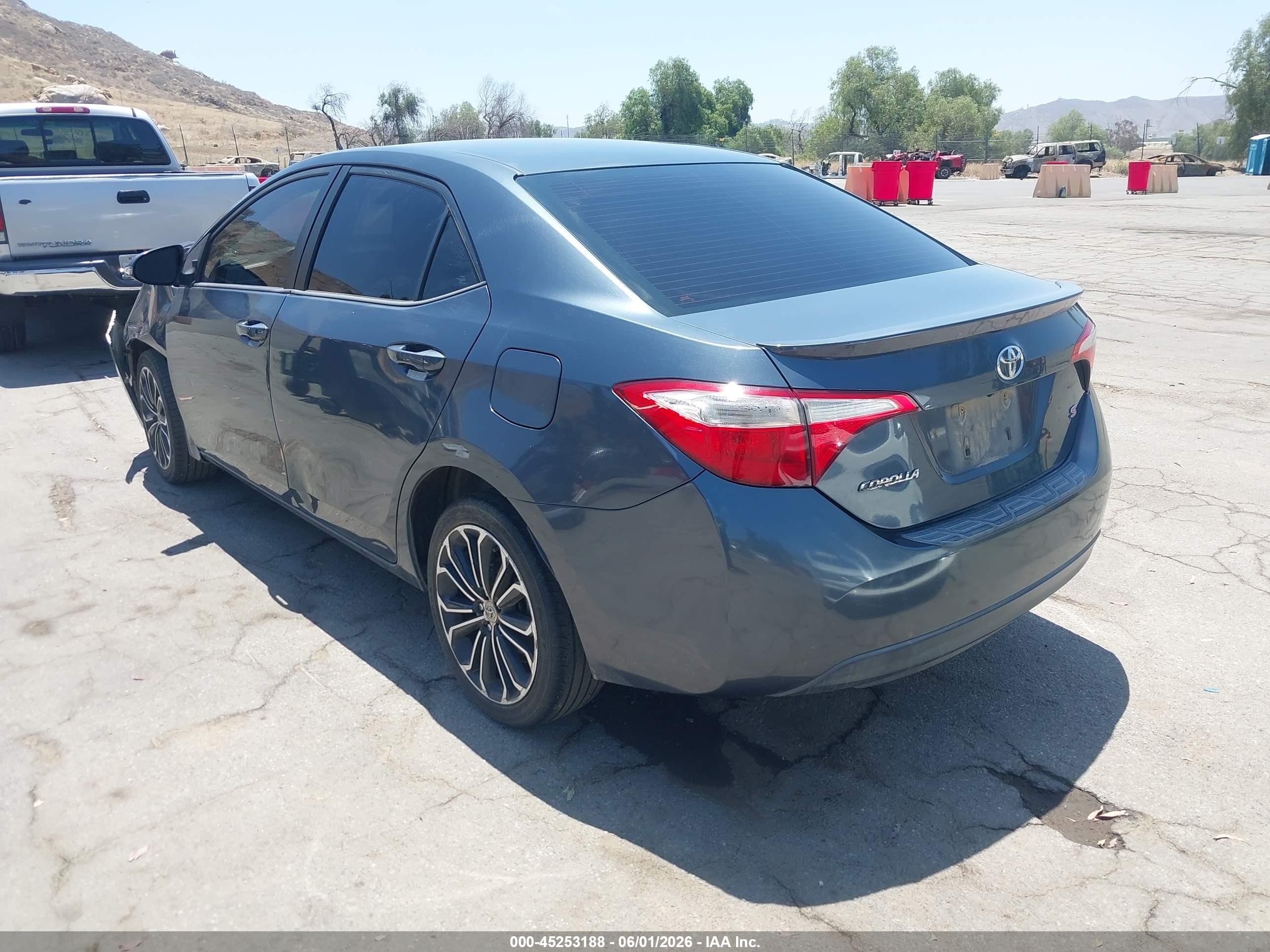 2014 Toyota Corolla S Plus Gray vin: 2T1BURHE4EC061642