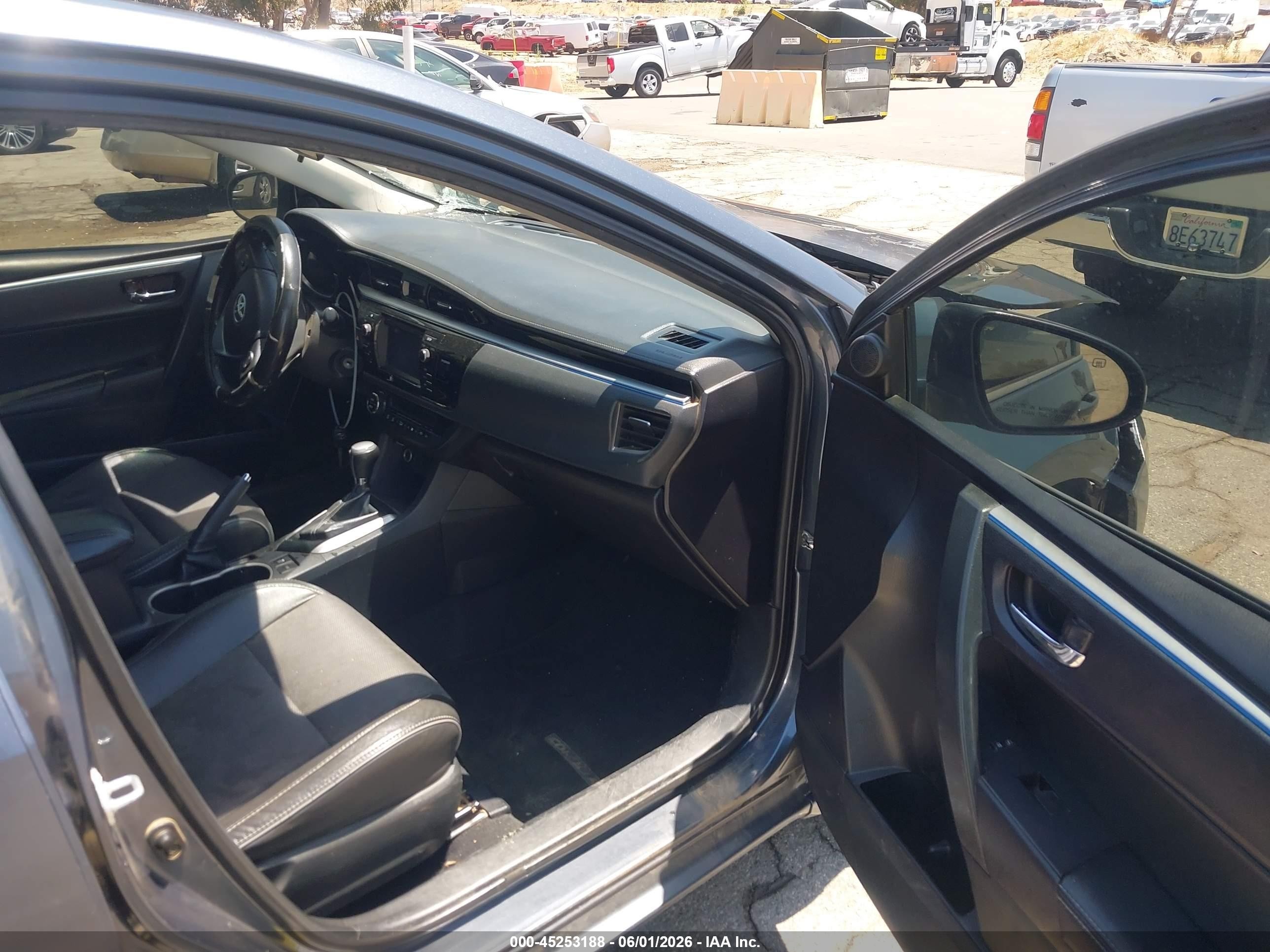 2014 Toyota Corolla S Plus Gray vin: 2T1BURHE4EC061642