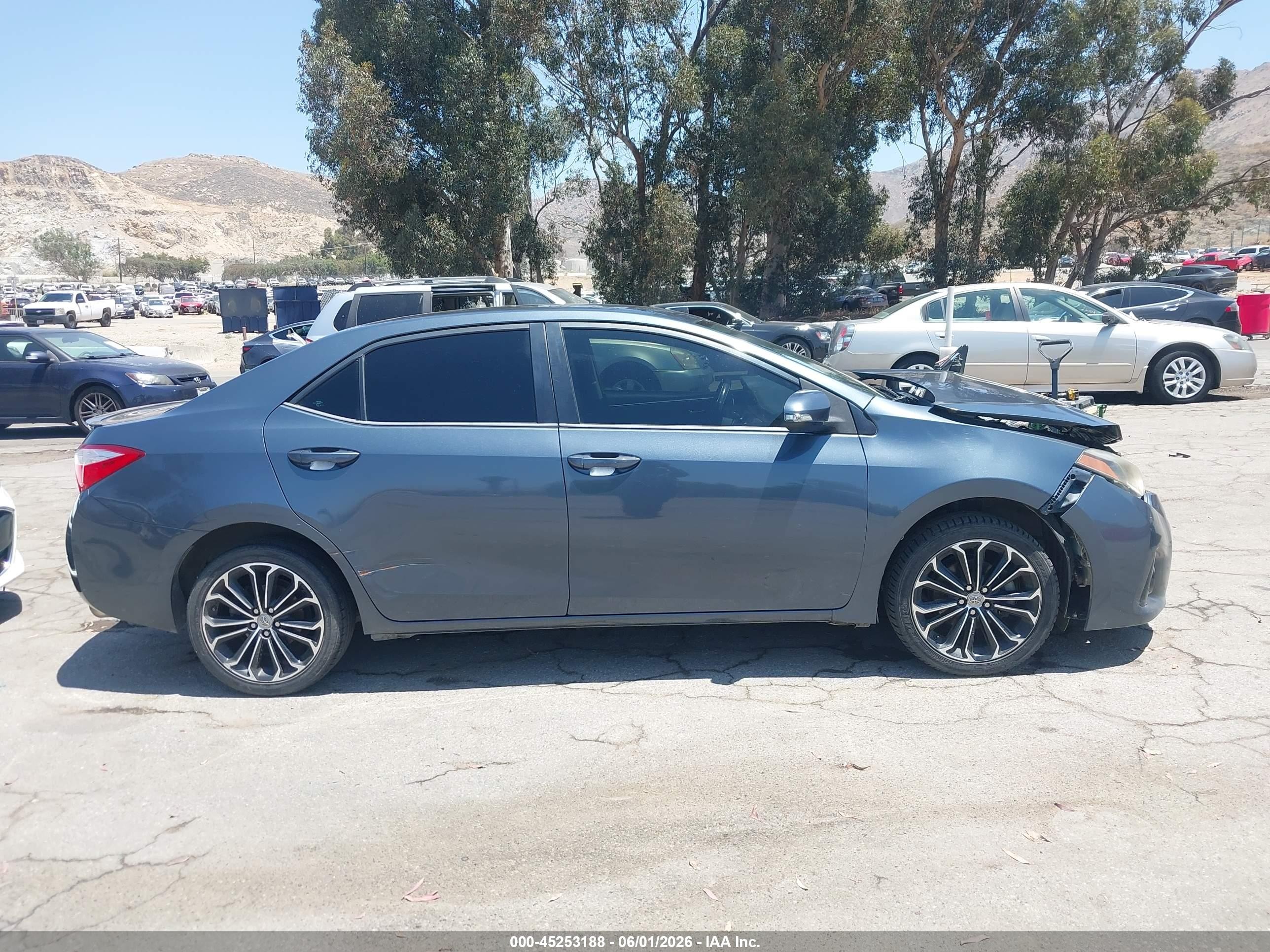 2014 Toyota Corolla S Plus Gray vin: 2T1BURHE4EC061642