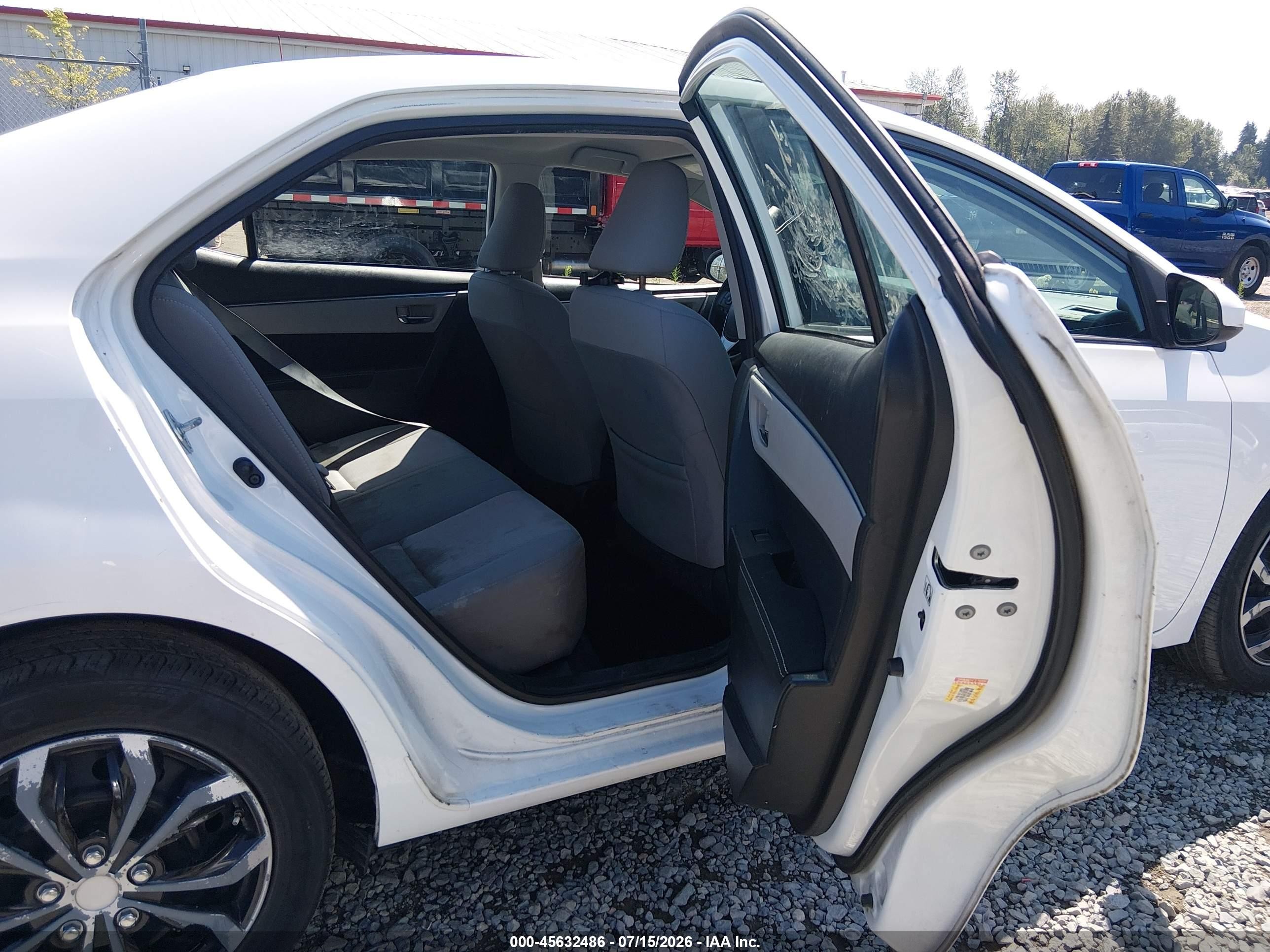 2014 Toyota Corolla Le White vin: 2T1BURHE4EC065819