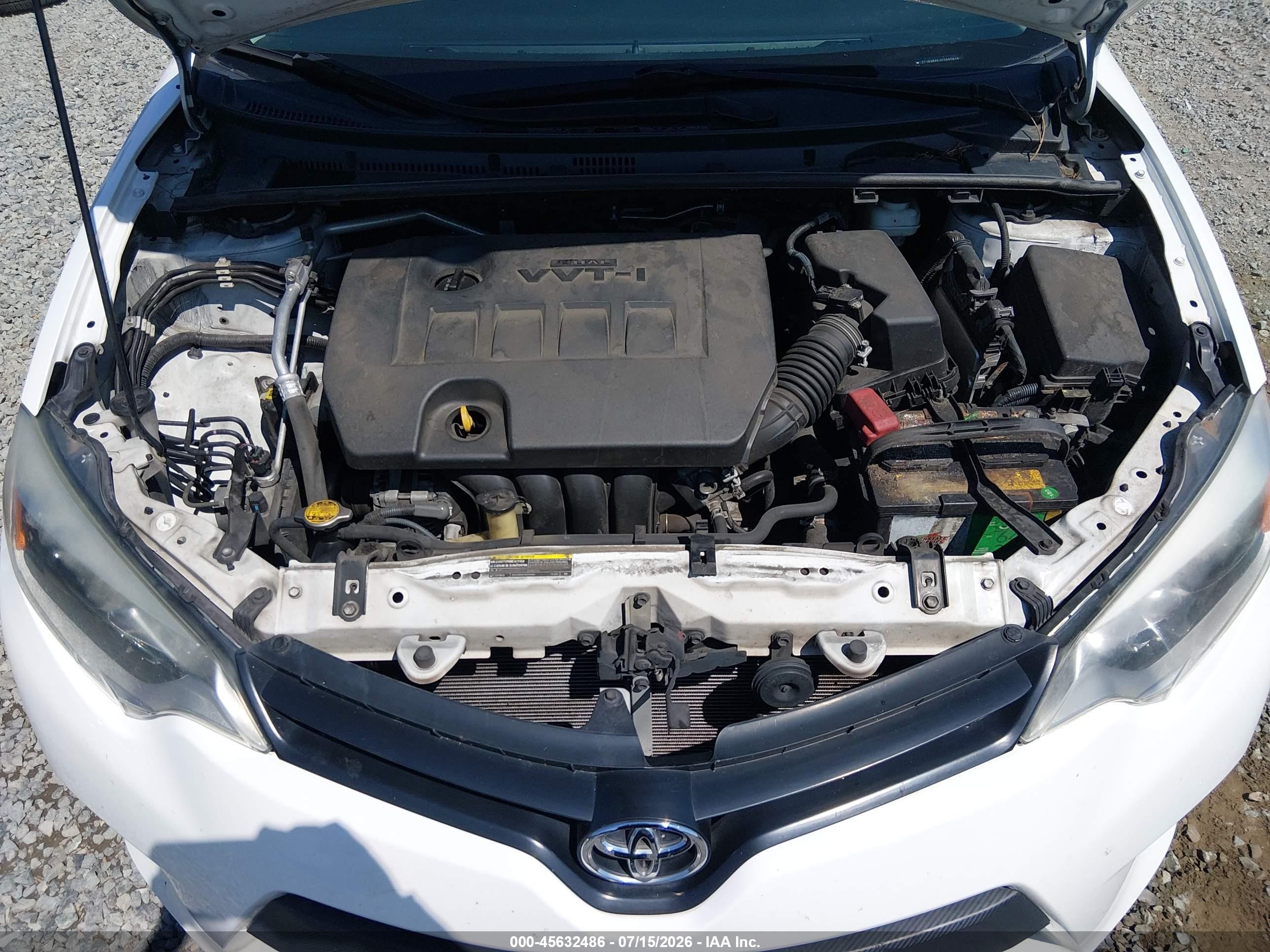2014 Toyota Corolla Le White vin: 2T1BURHE4EC065819