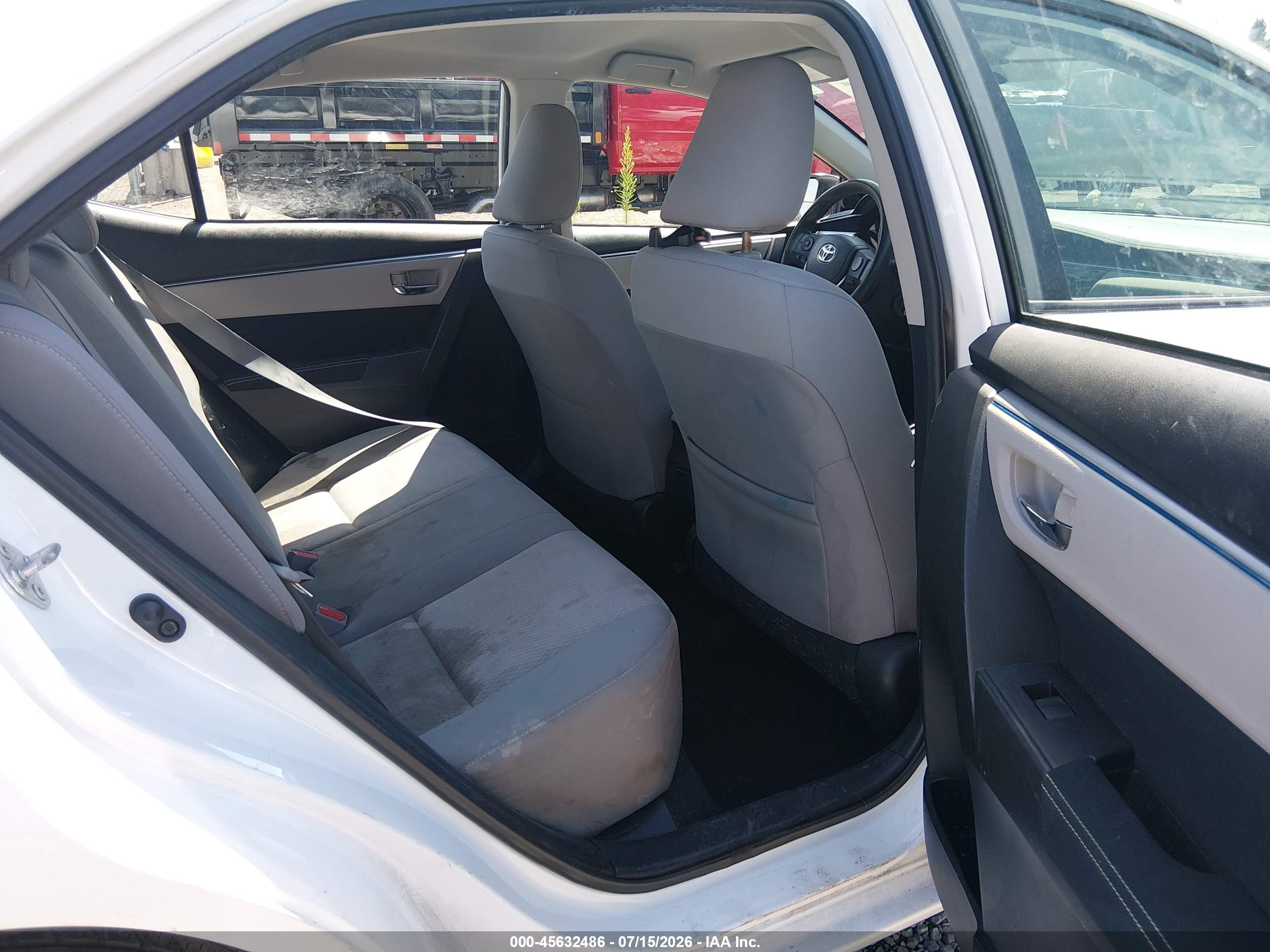 2014 Toyota Corolla Le White vin: 2T1BURHE4EC065819