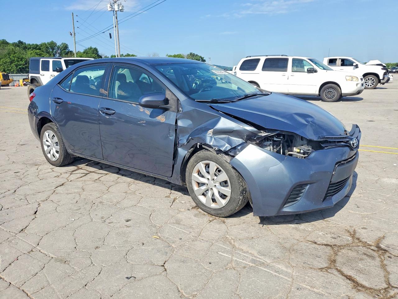 2014 Toyota Corolla Le Gray vin: 2T1BURHE4EC072513