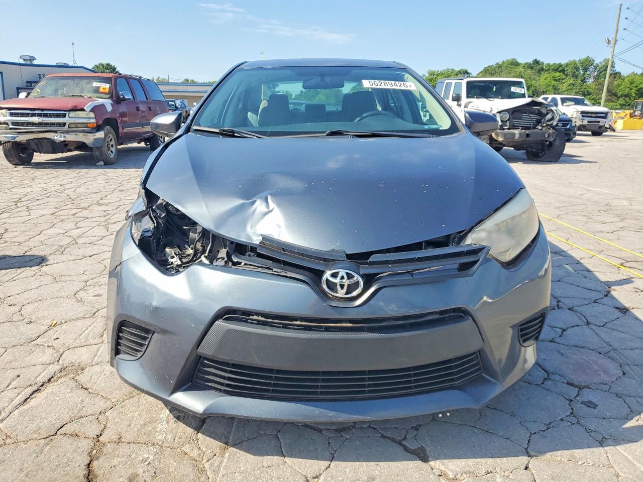 2014 Toyota Corolla Le Gray vin: 2T1BURHE4EC072513