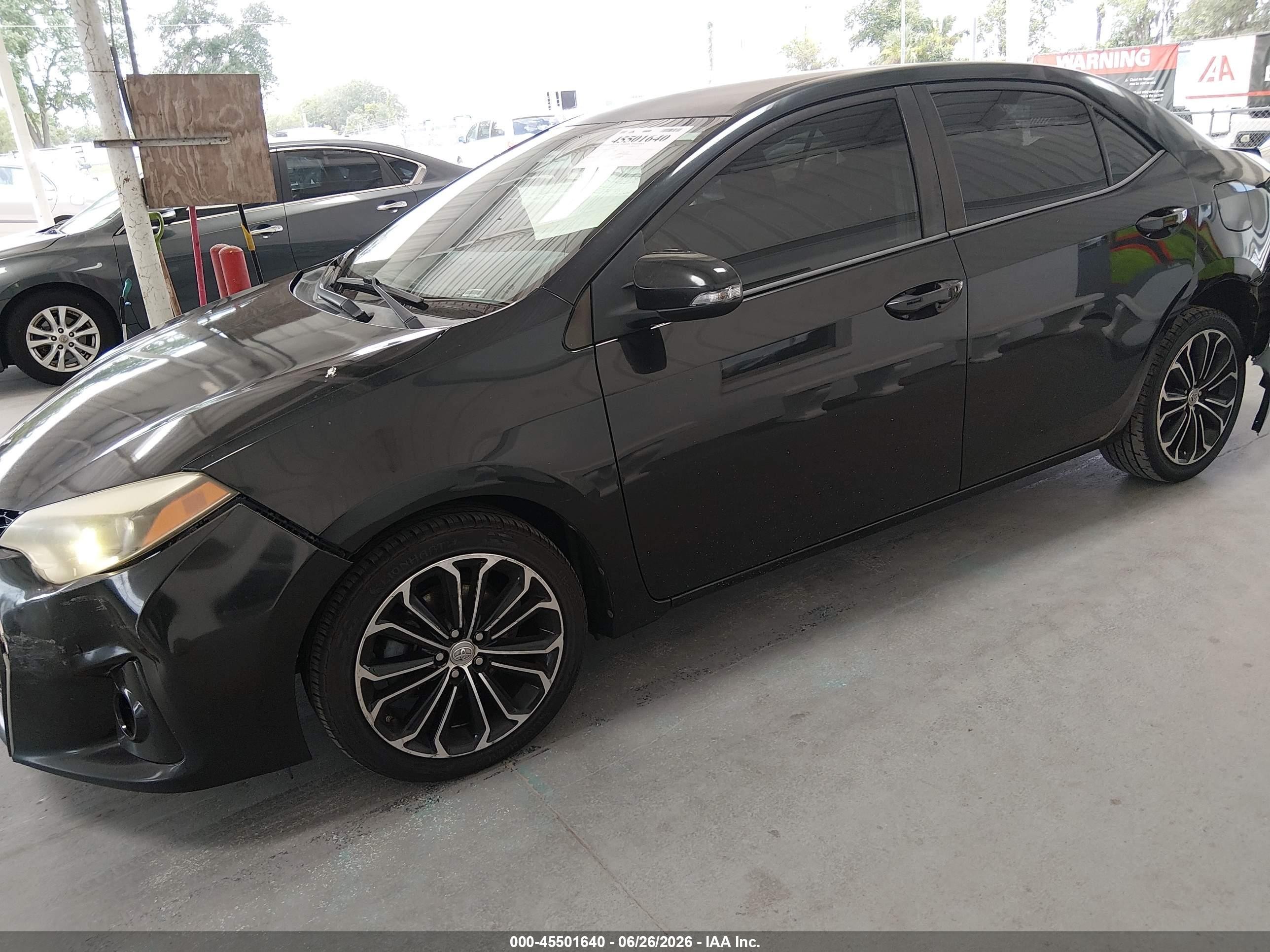2014 Toyota Corolla S Plus Black vin: 2T1BURHE4EC076819