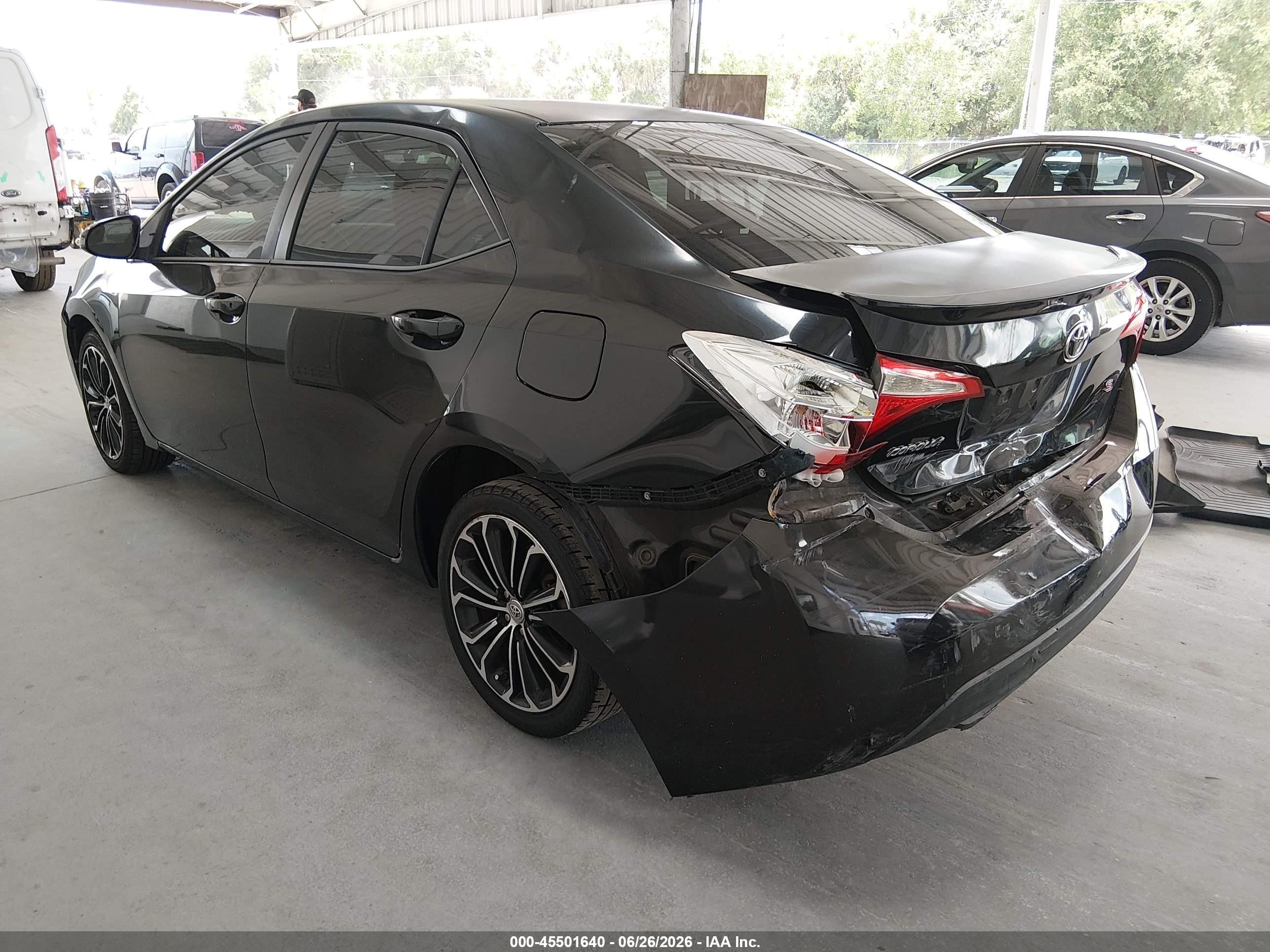 2014 Toyota Corolla S Plus Black vin: 2T1BURHE4EC076819