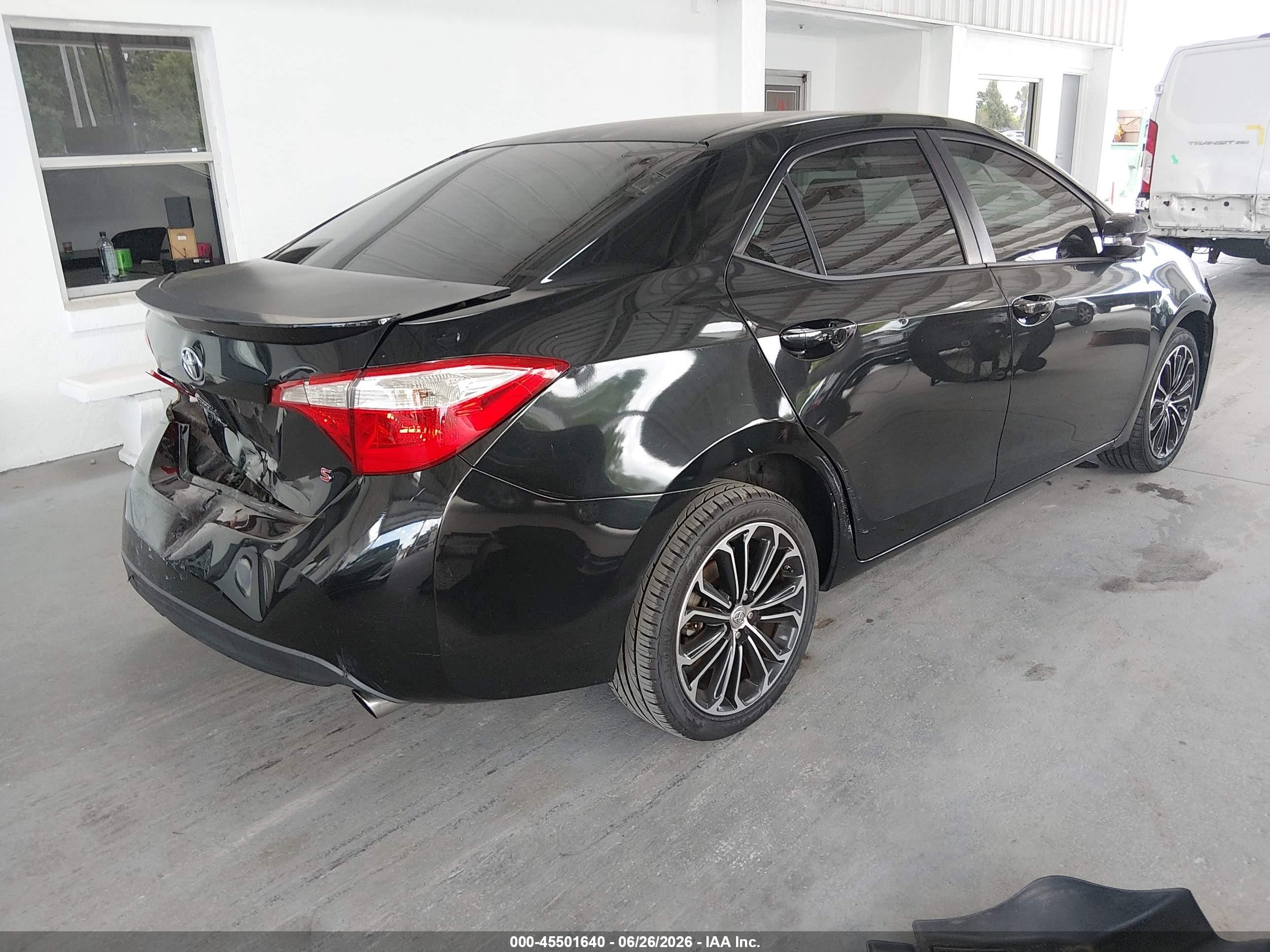 2014 Toyota Corolla S Plus Black vin: 2T1BURHE4EC076819