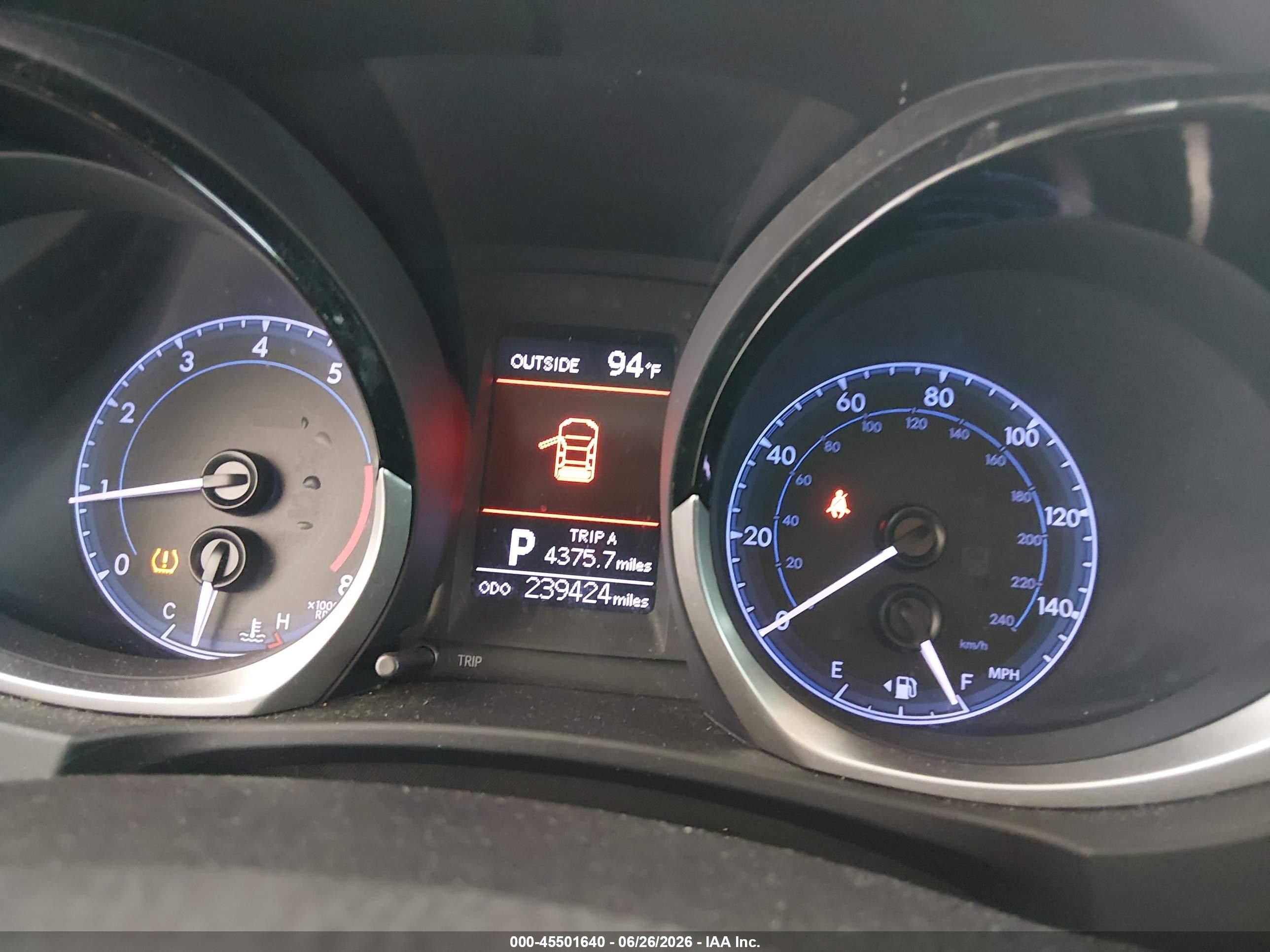 2014 Toyota Corolla S Plus Black vin: 2T1BURHE4EC076819