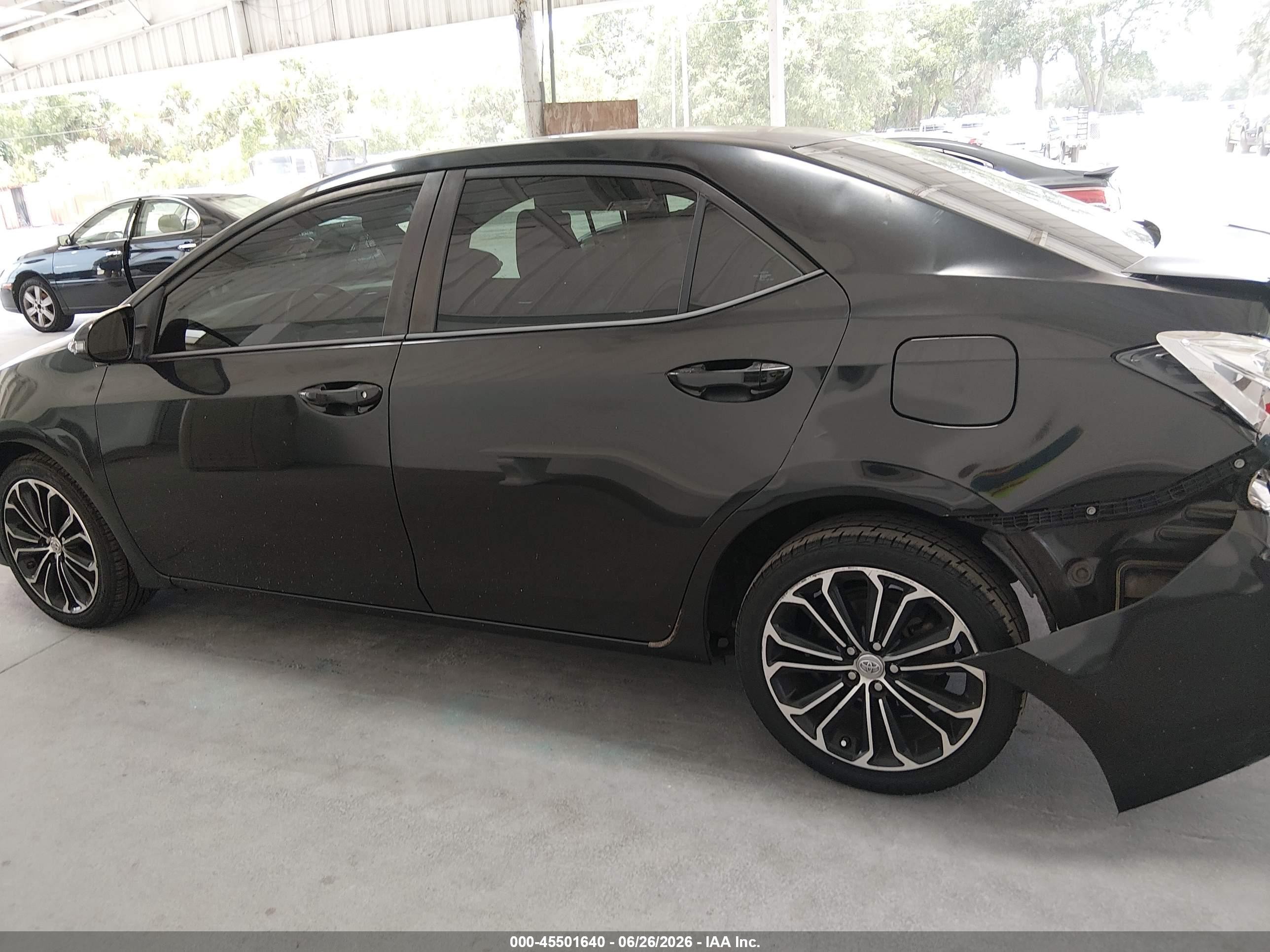 2014 Toyota Corolla S Plus Black vin: 2T1BURHE4EC076819