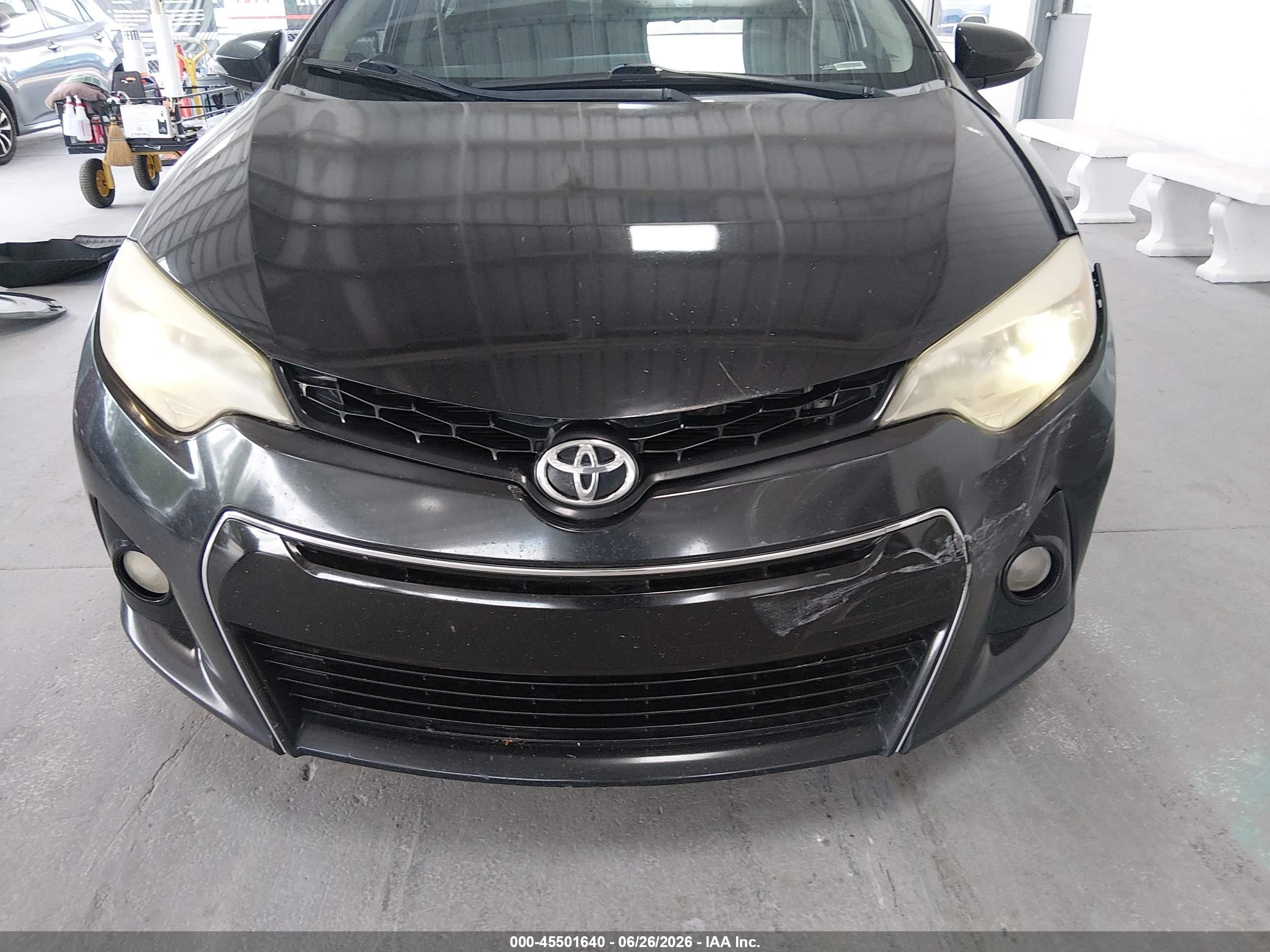 2014 Toyota Corolla S Plus Black vin: 2T1BURHE4EC076819