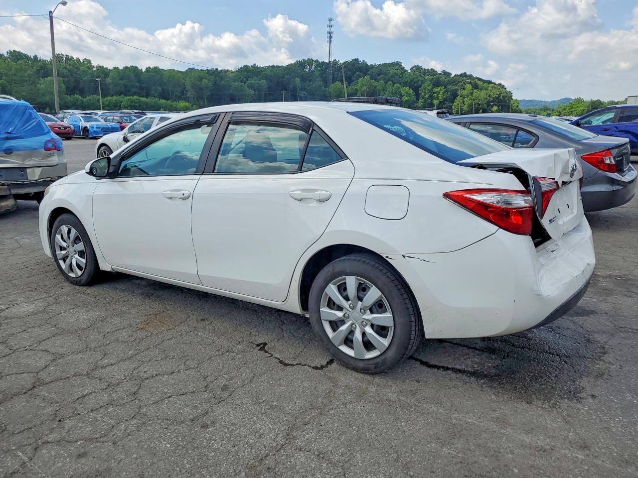 2014 Toyota Corolla Le White vin: 2T1BURHE4EC078621