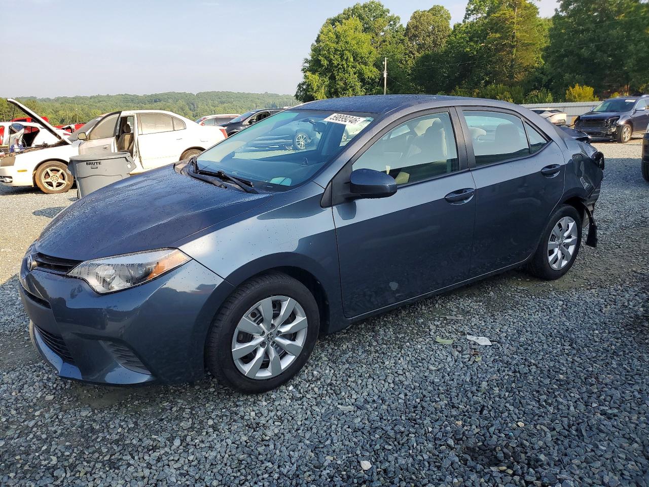 2014 Toyota Corolla Gray vin: 2T1BURHE4EC087660