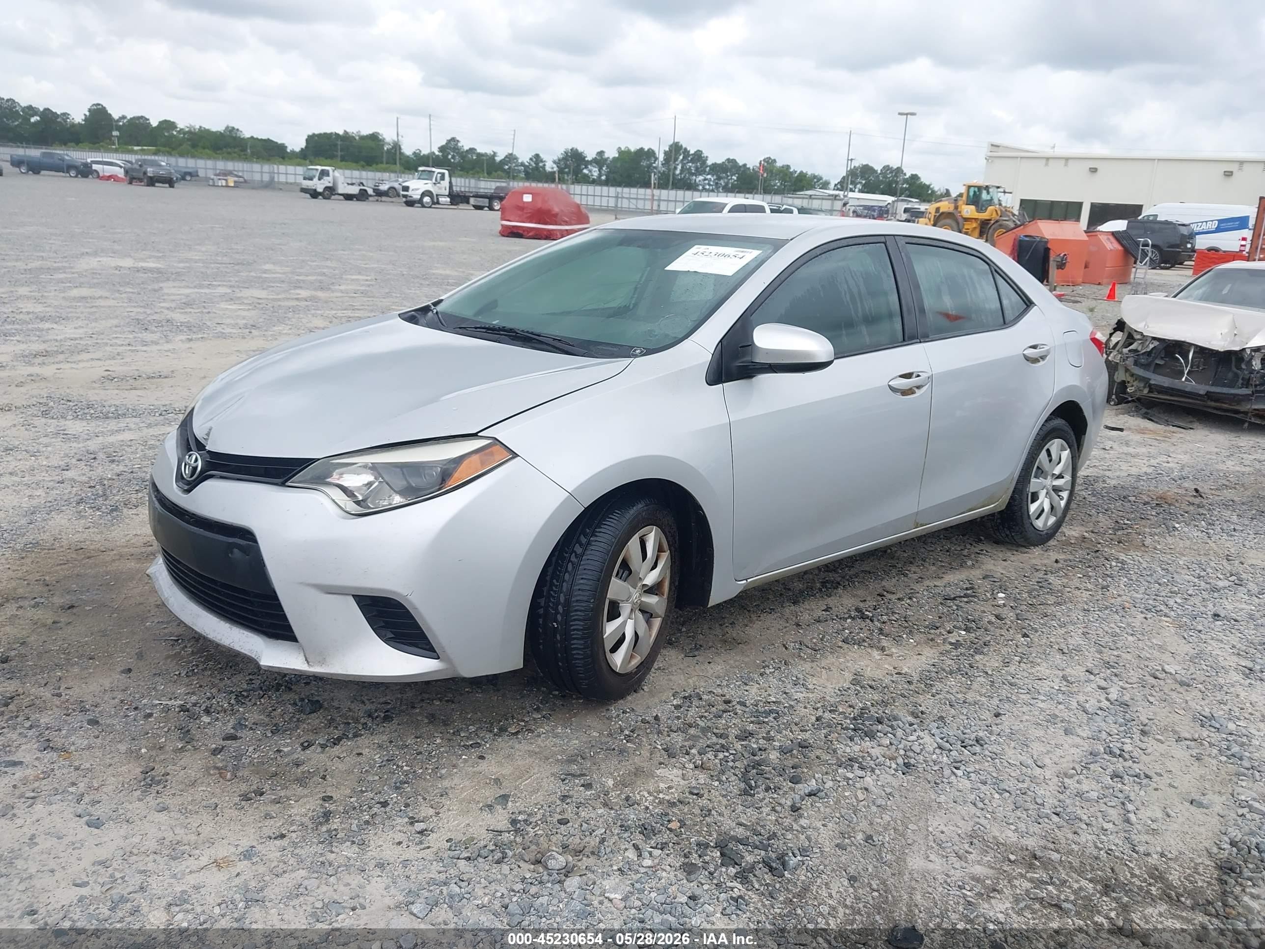 2014 Toyota Corolla Le Silver vin: 2T1BURHE4EC089585