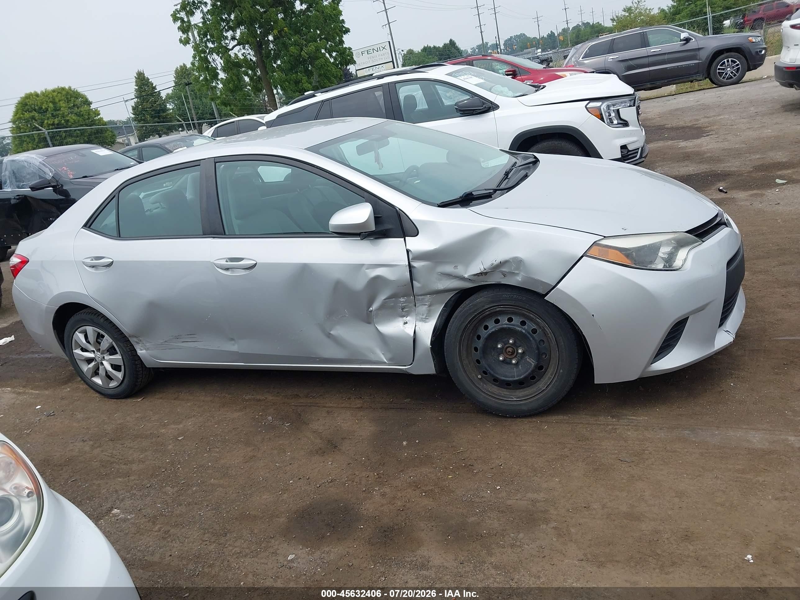 2014 Toyota Corolla Le Silver vin: 2T1BURHE4EC091823