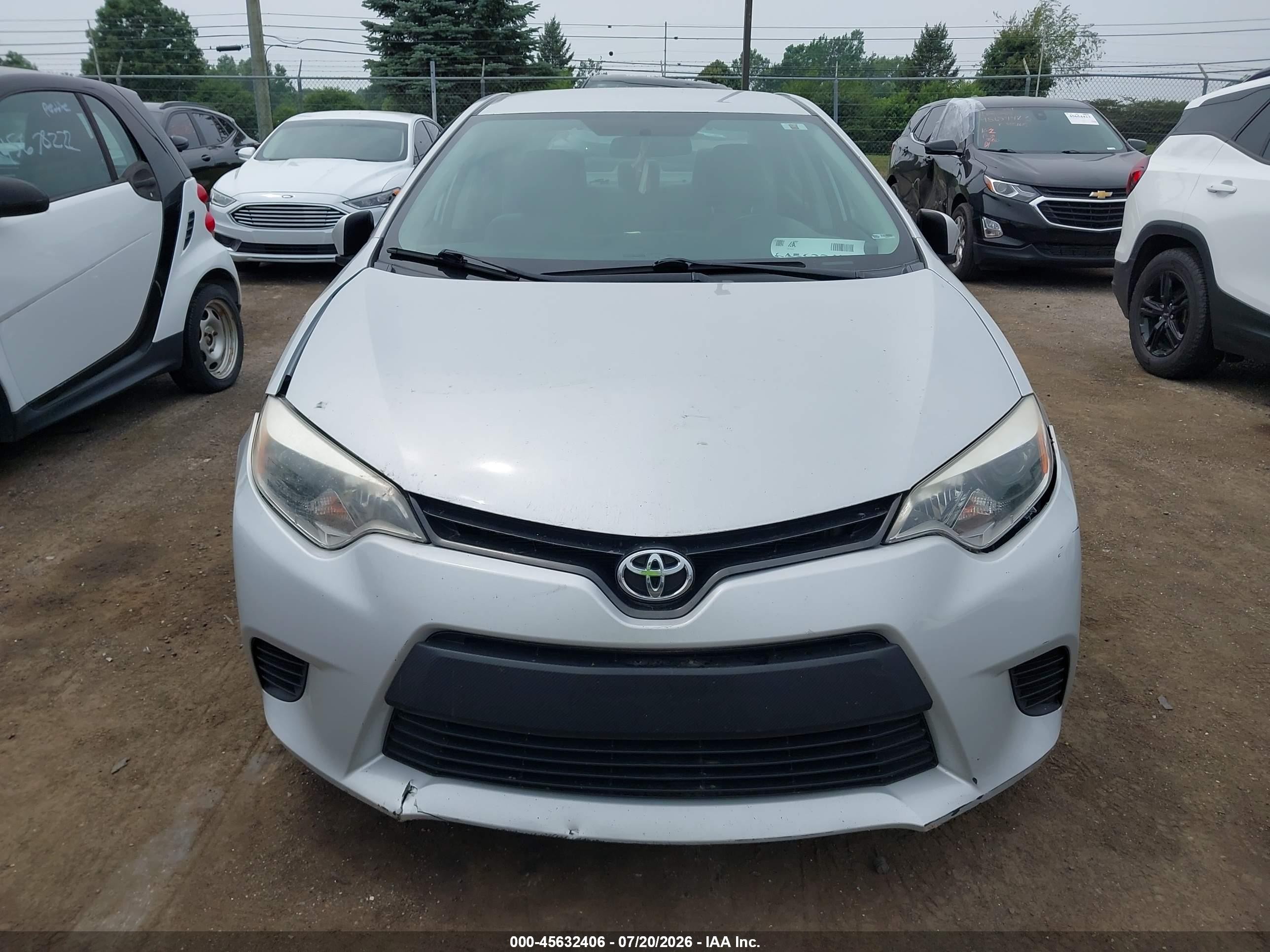 2014 Toyota Corolla Le Silver vin: 2T1BURHE4EC091823