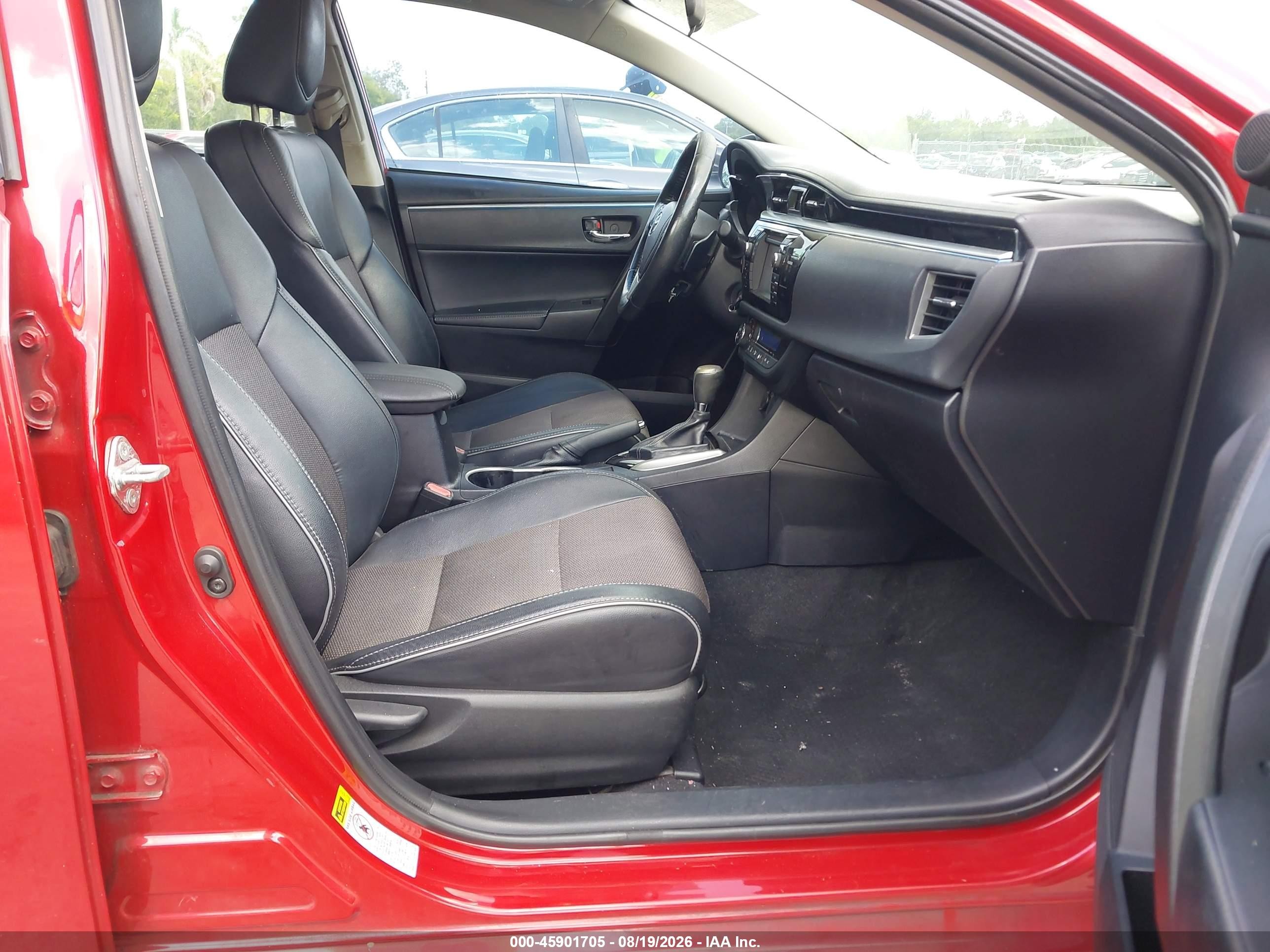 2014 Toyota Corolla S Plus Красный vin: 2T1BURHE4EC096486