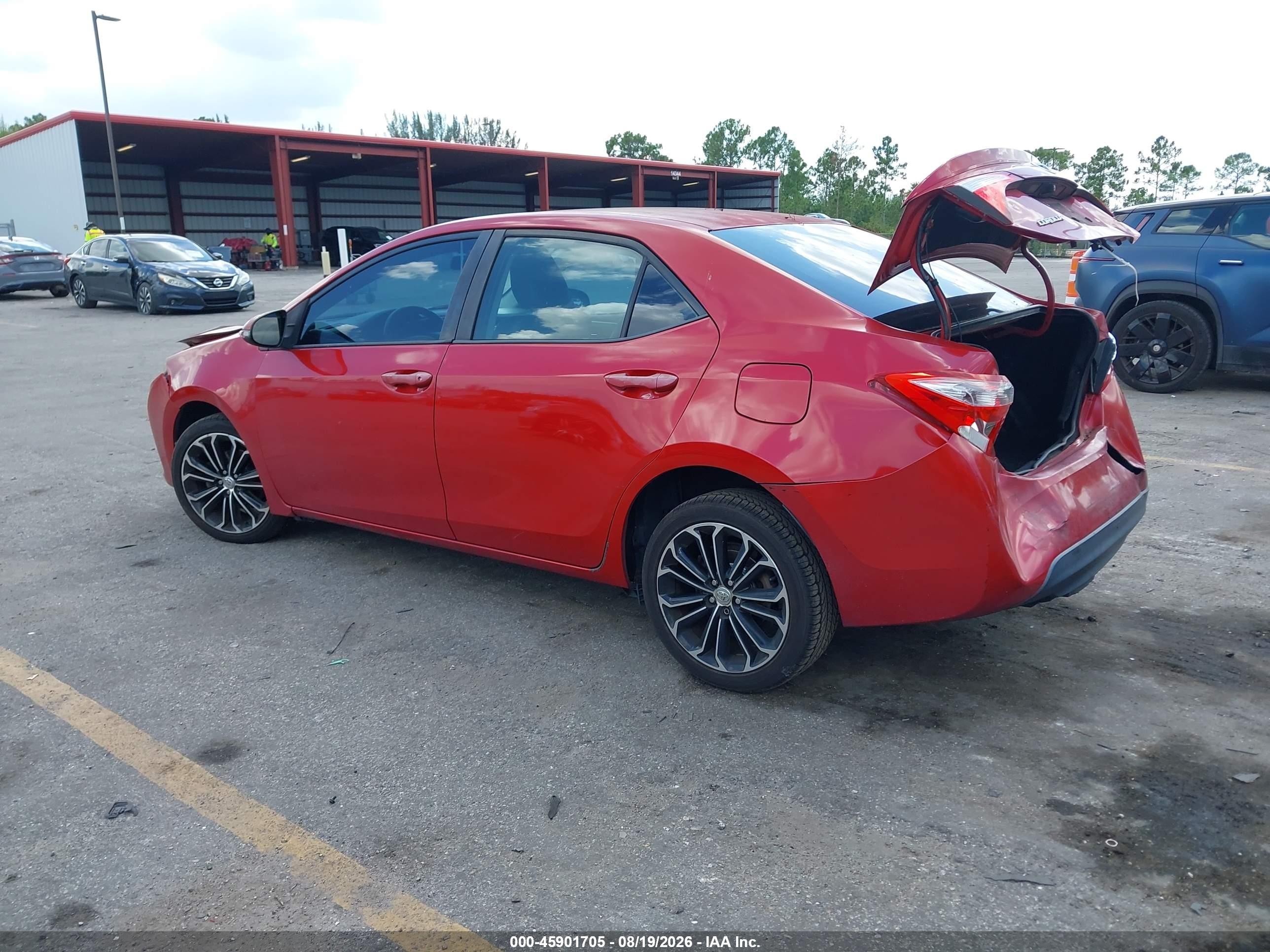 2014 Toyota Corolla S Plus Красный vin: 2T1BURHE4EC096486