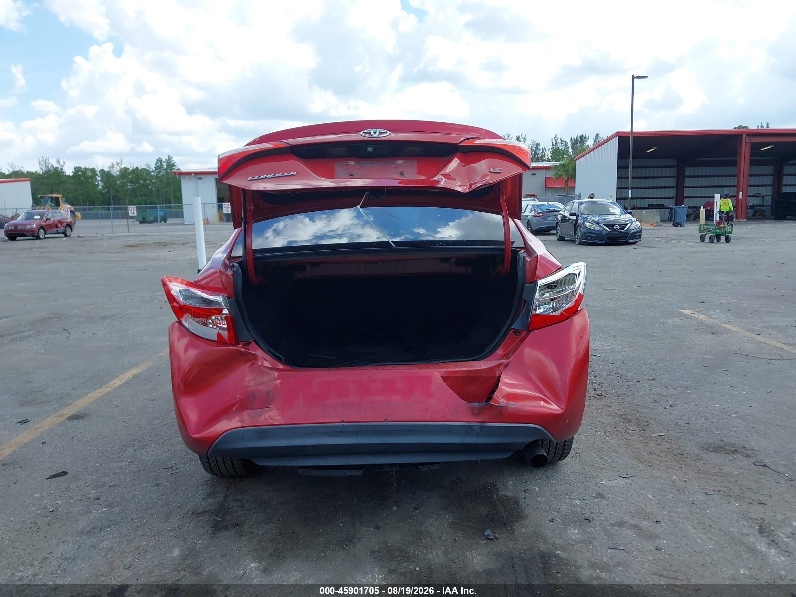 2014 Toyota Corolla S Plus Красный vin: 2T1BURHE4EC096486
