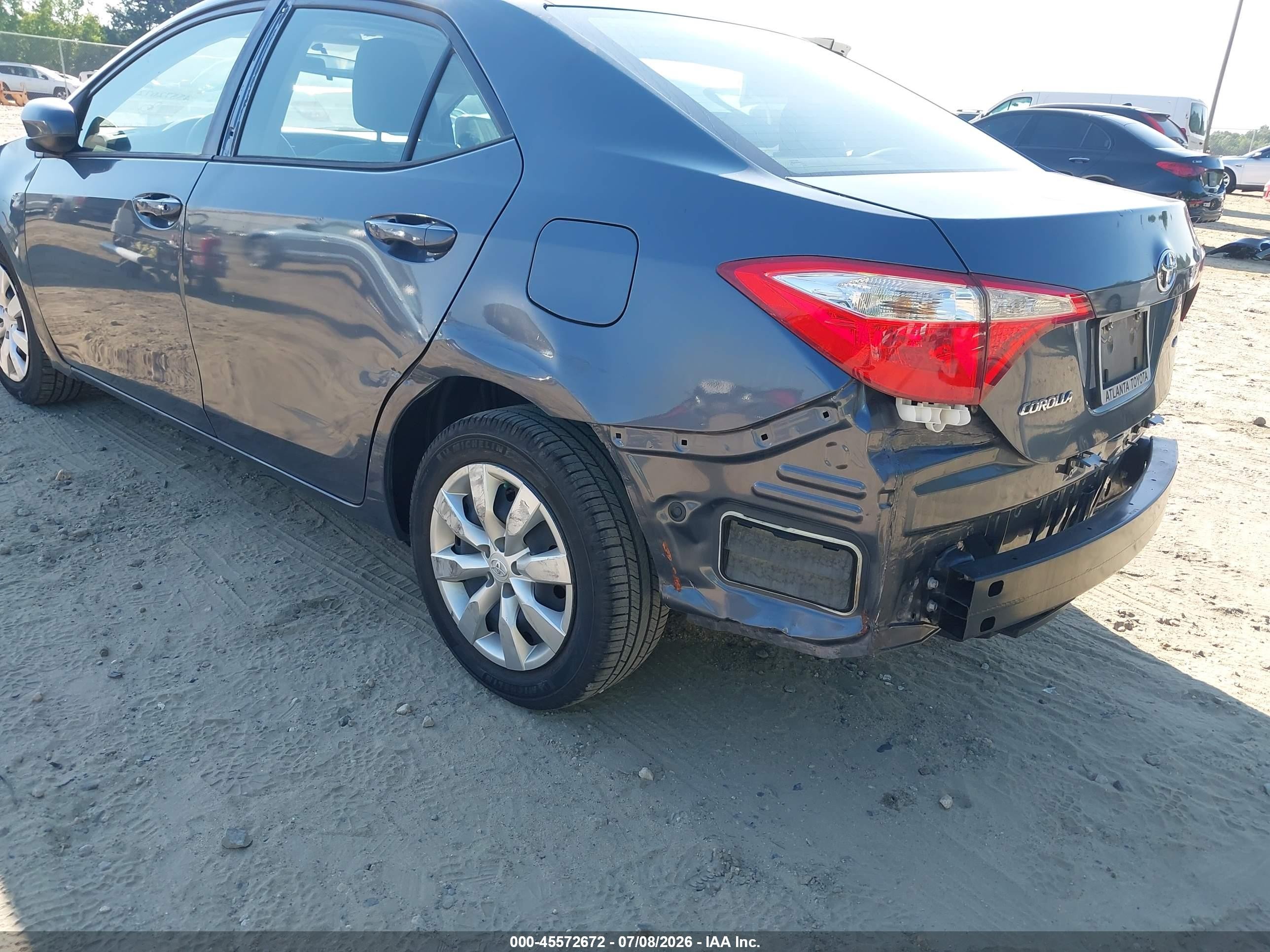 2014 Toyota Corolla Le Серый vin: 2T1BURHE4EC111505