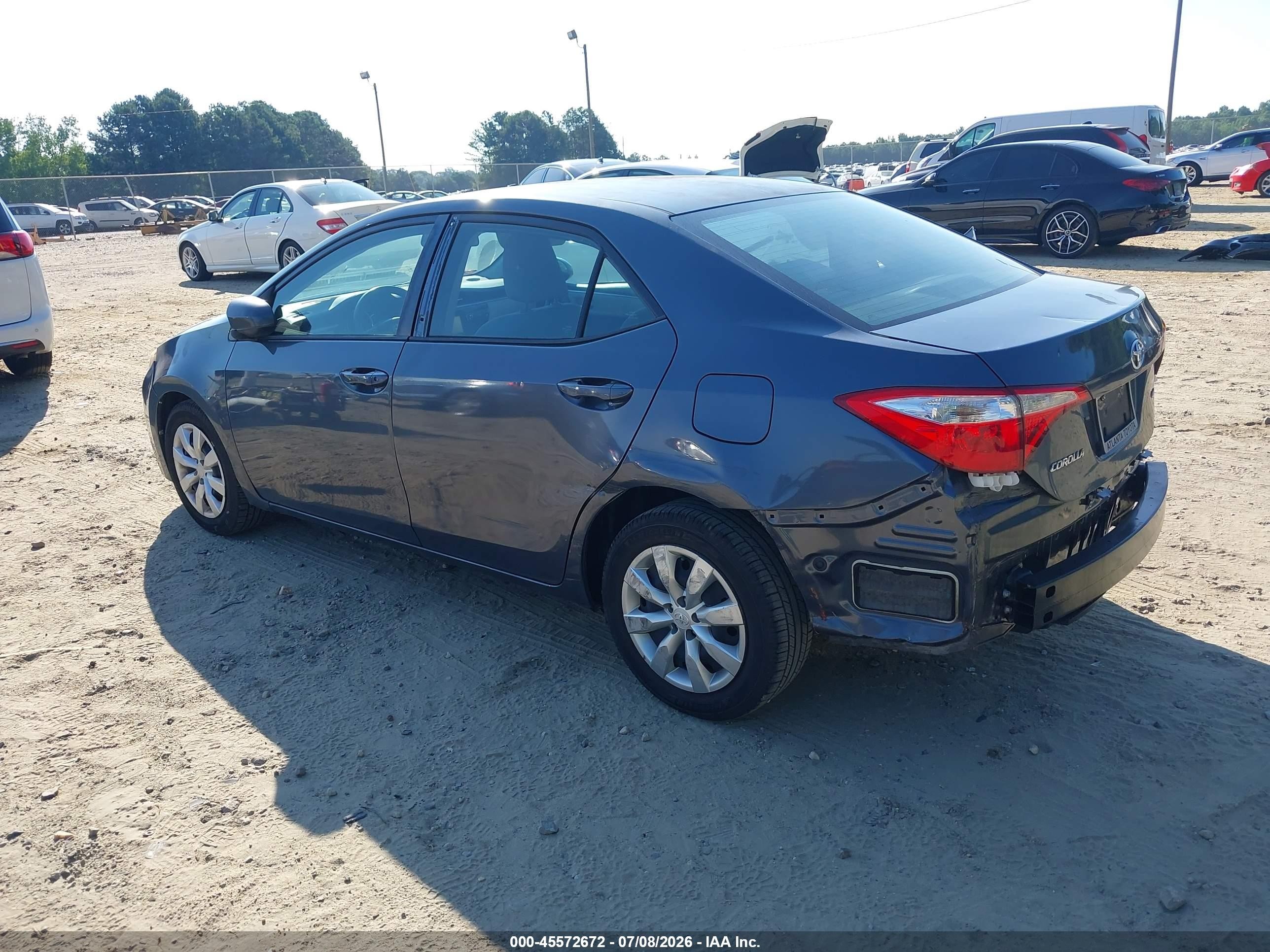 2014 Toyota Corolla Le Серый vin: 2T1BURHE4EC111505