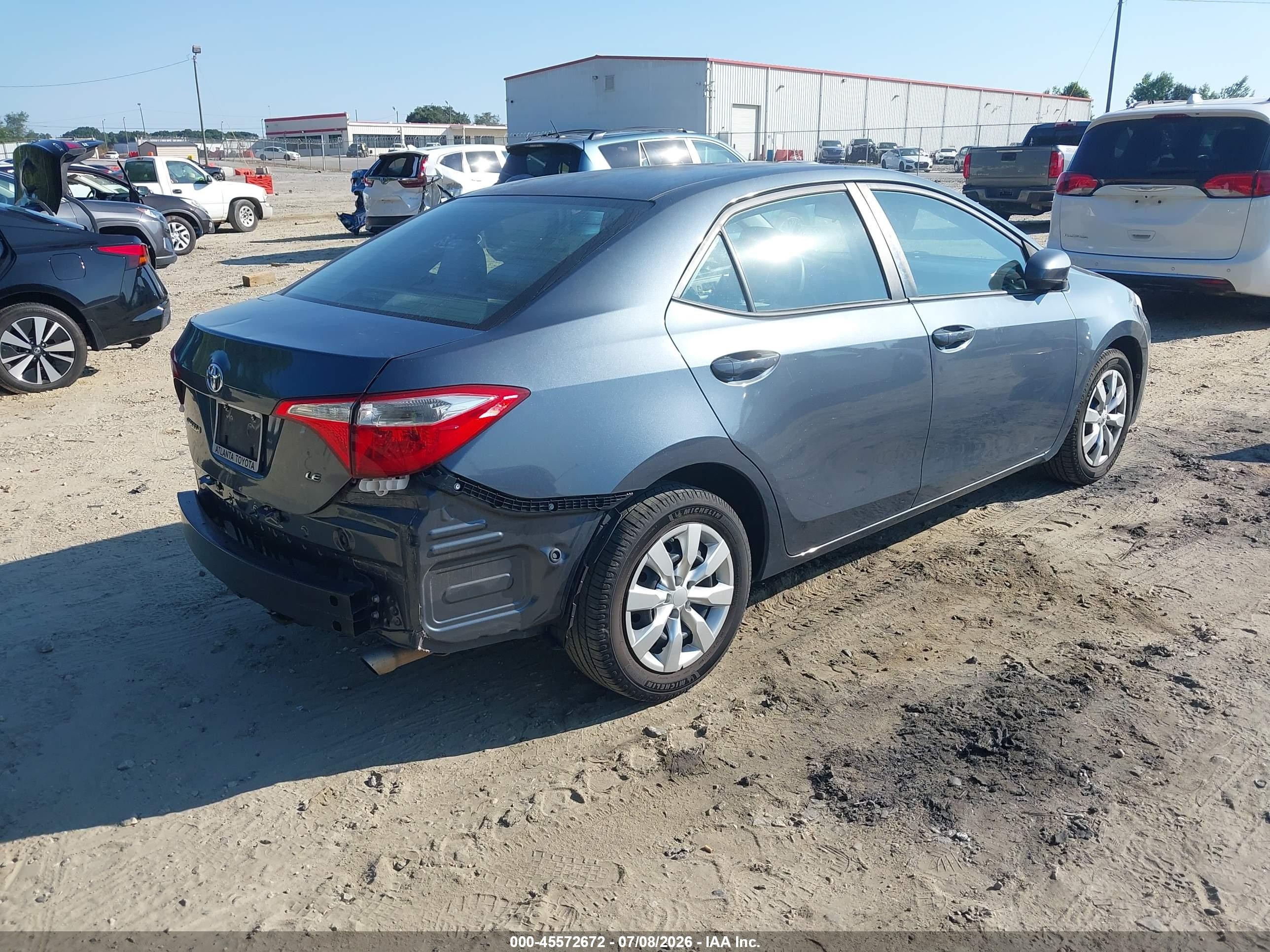2014 Toyota Corolla Le Серый vin: 2T1BURHE4EC111505