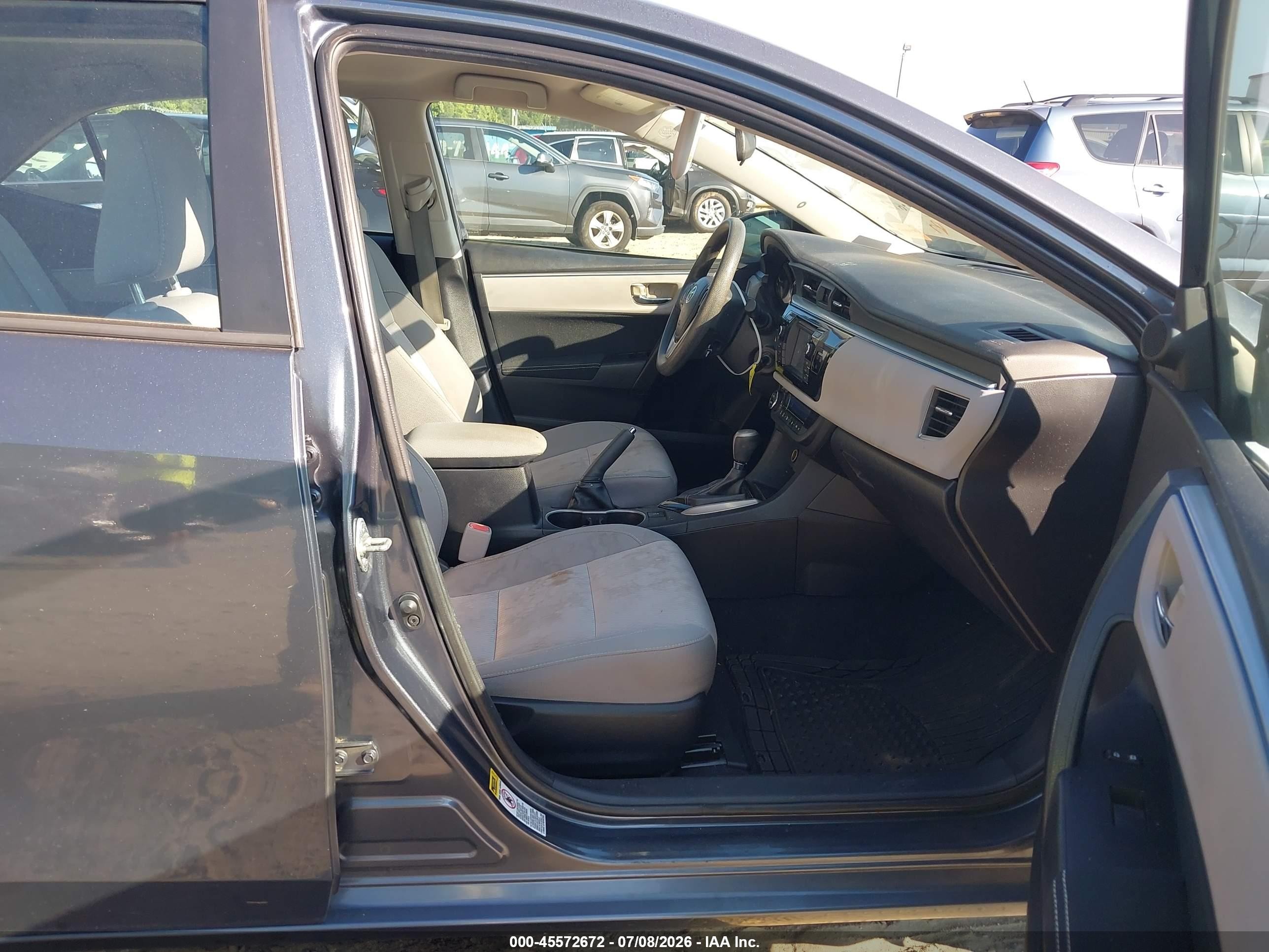 2014 Toyota Corolla Le Серый vin: 2T1BURHE4EC111505