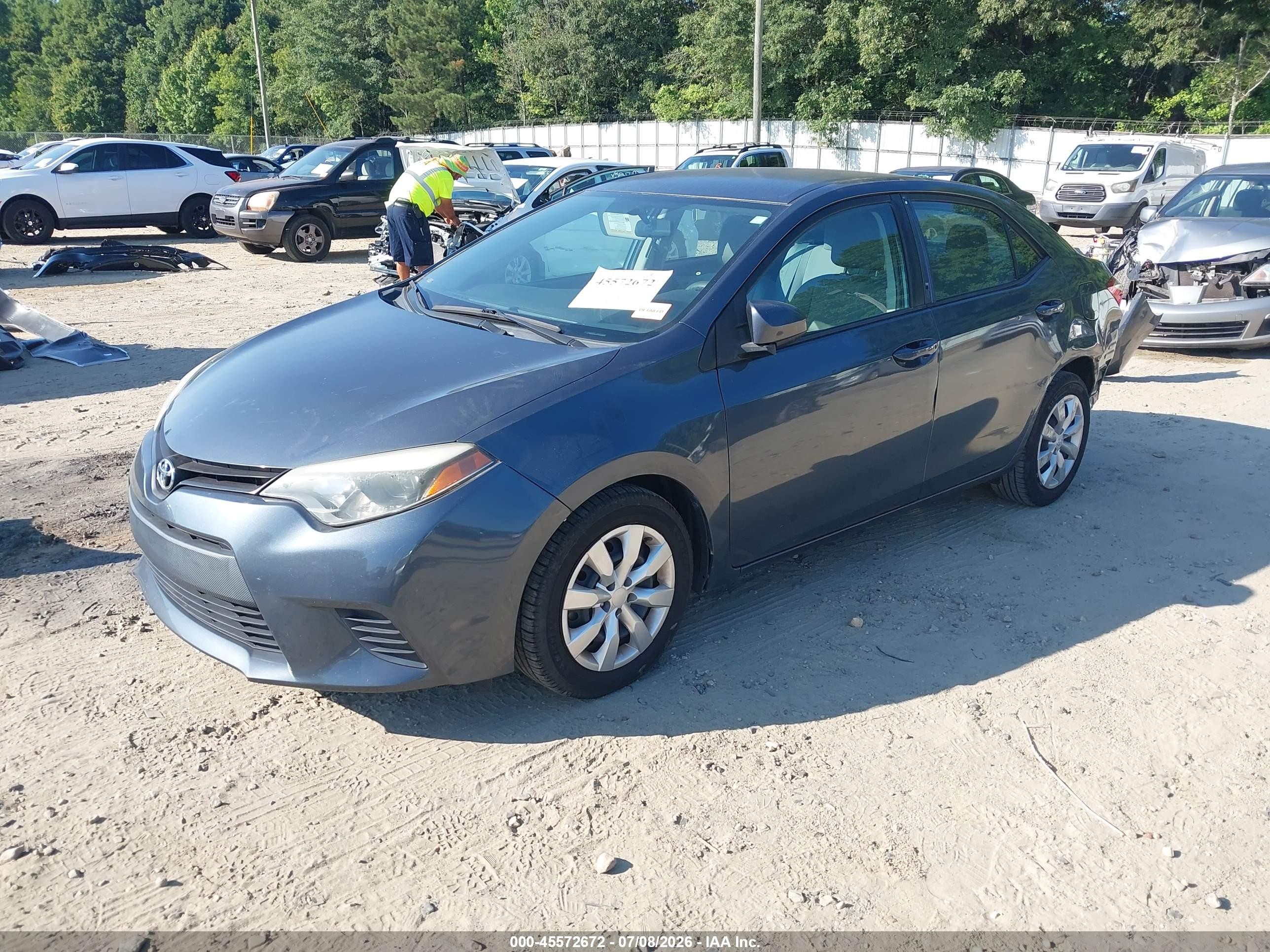 2014 Toyota Corolla Le Серый vin: 2T1BURHE4EC111505