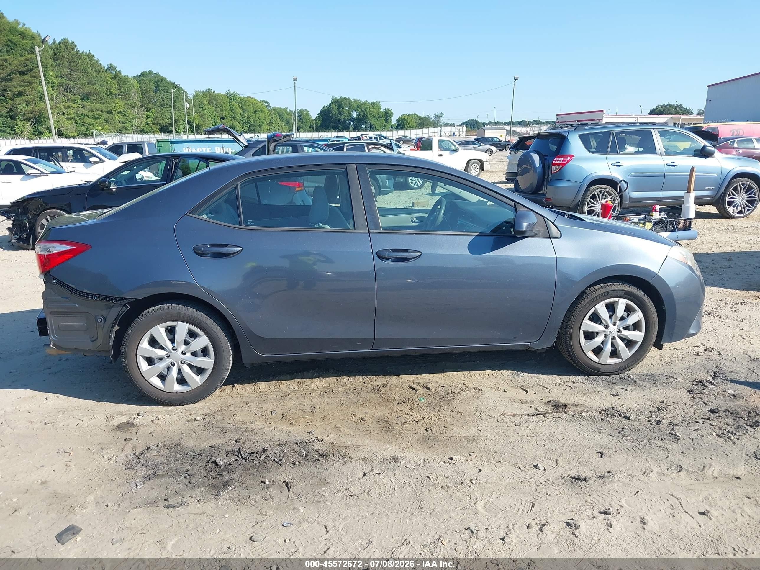 2014 Toyota Corolla Le Серый vin: 2T1BURHE4EC111505