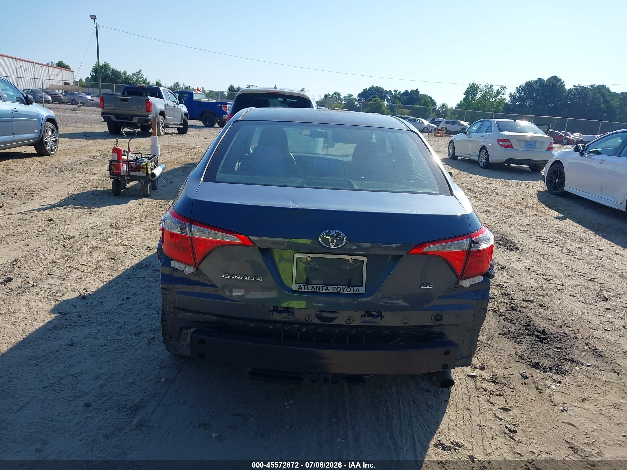 2014 Toyota Corolla Le Серый vin: 2T1BURHE4EC111505
