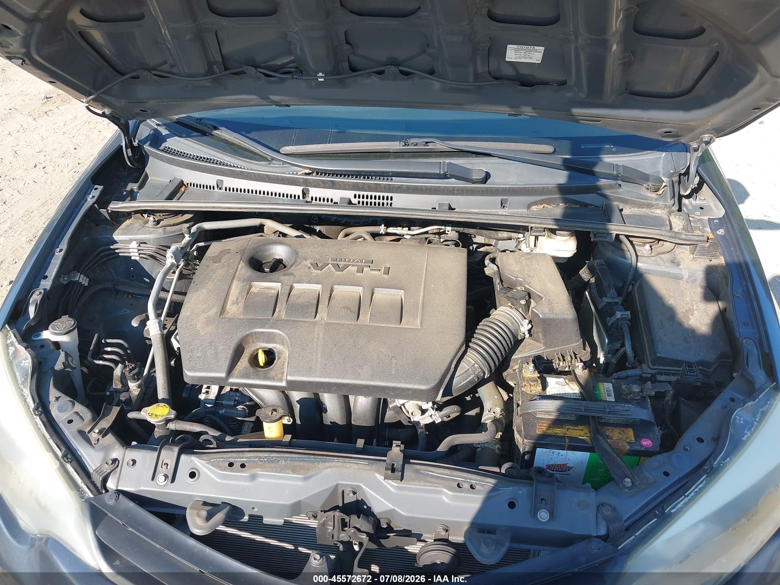 2014 Toyota Corolla Le Серый vin: 2T1BURHE4EC111505
