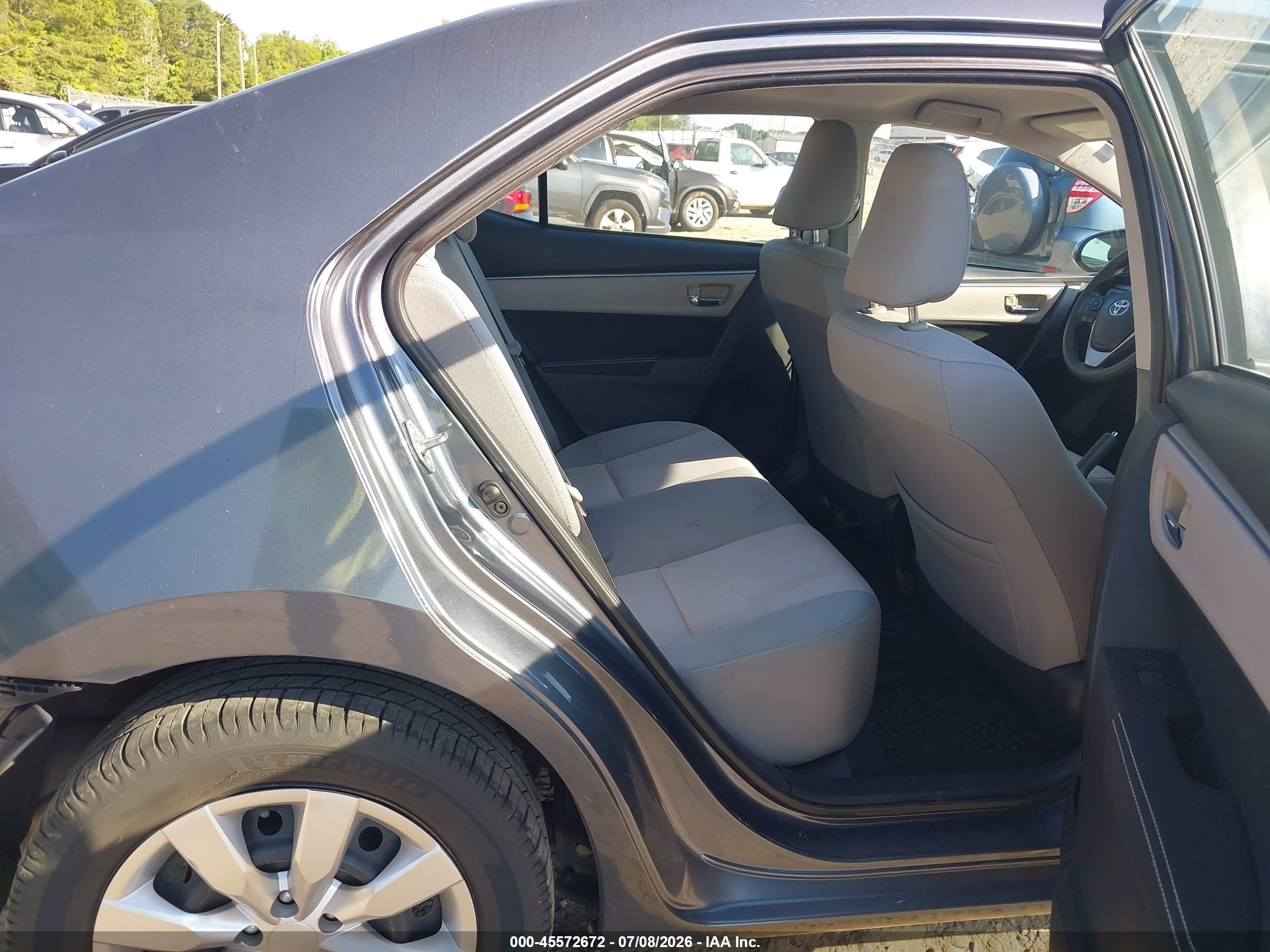 2014 Toyota Corolla Le Серый vin: 2T1BURHE4EC111505