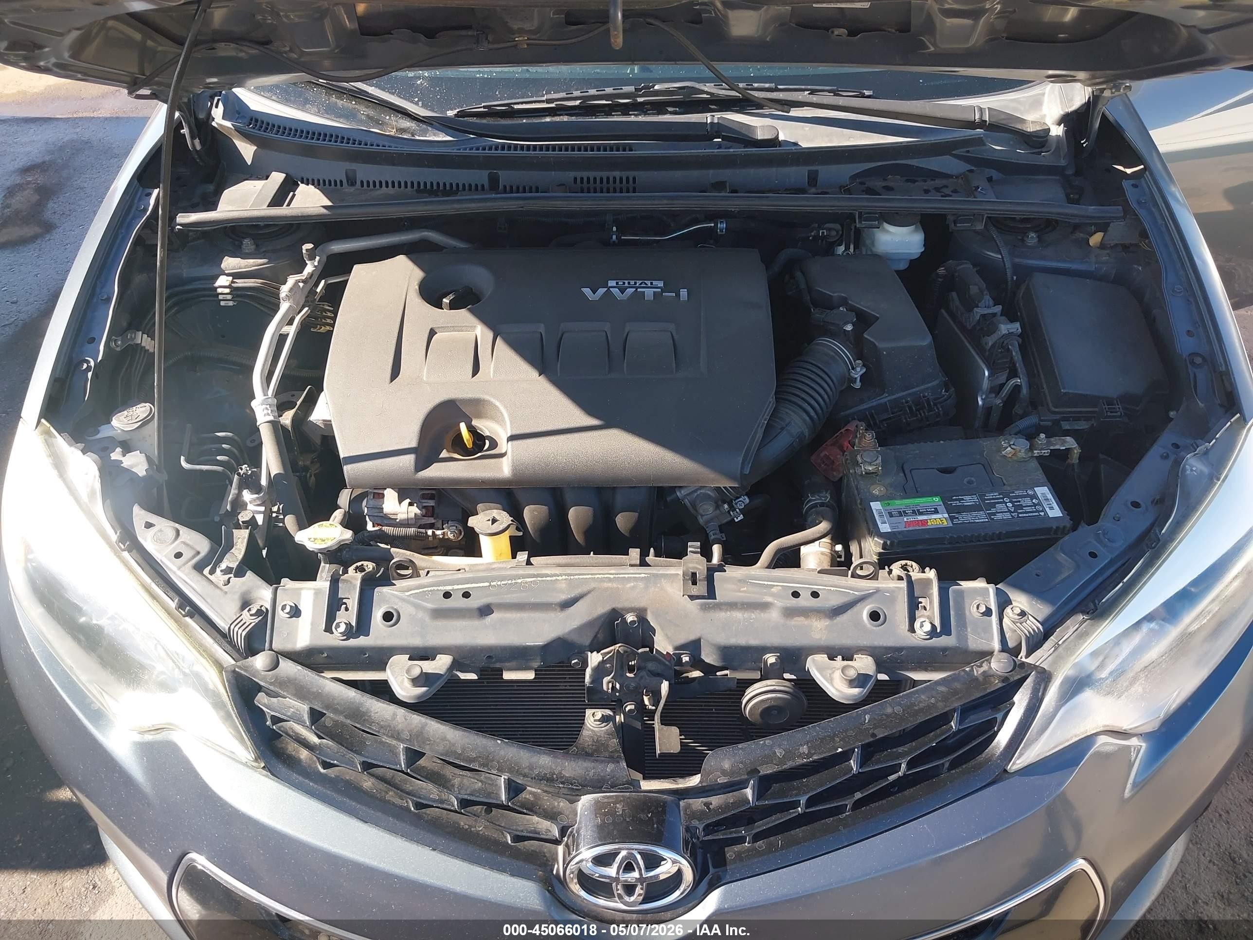 2014 Toyota Corolla S Plus Gray vin: 2T1BURHE4EC113013