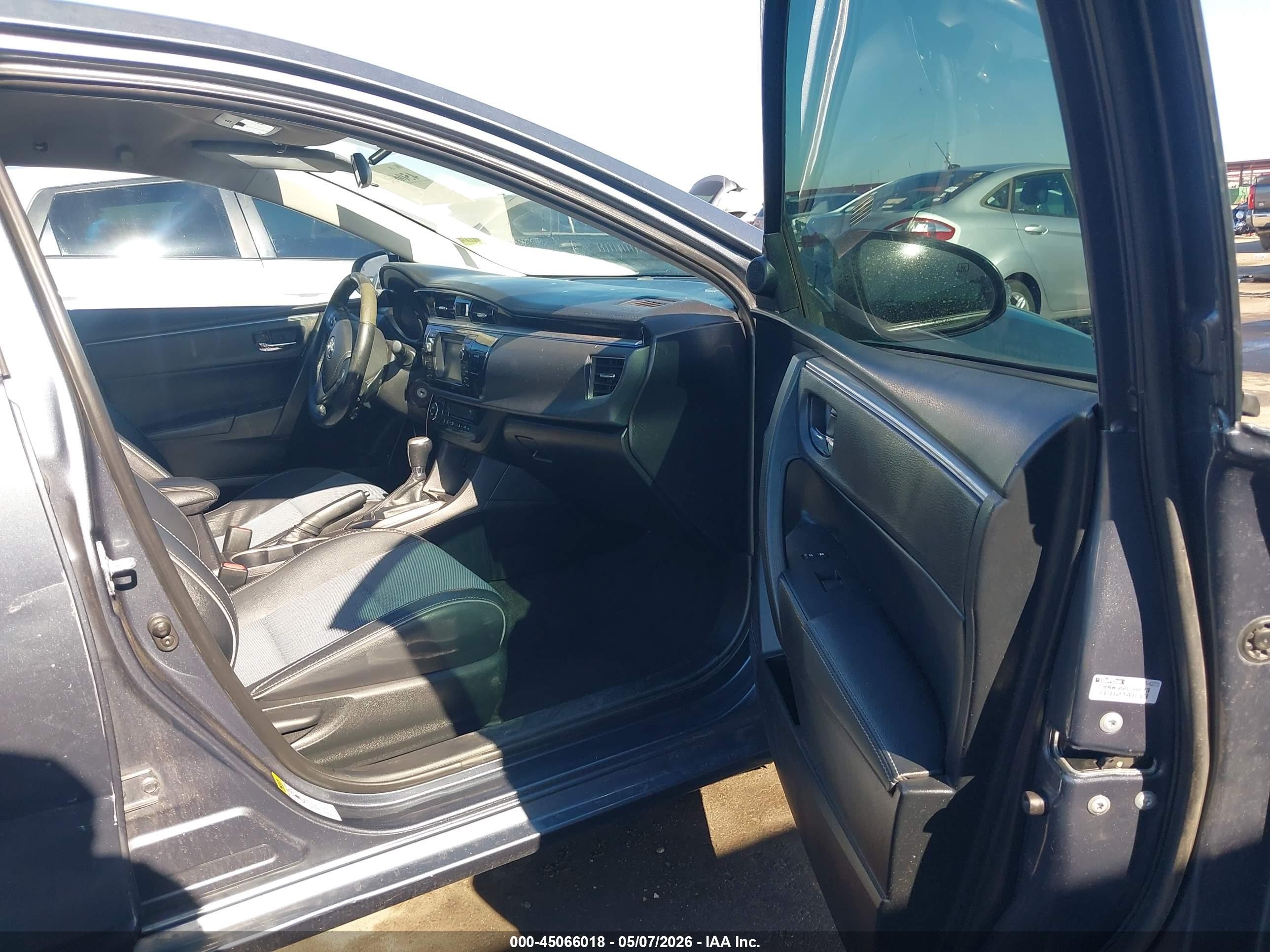 2014 Toyota Corolla S Plus Gray vin: 2T1BURHE4EC113013