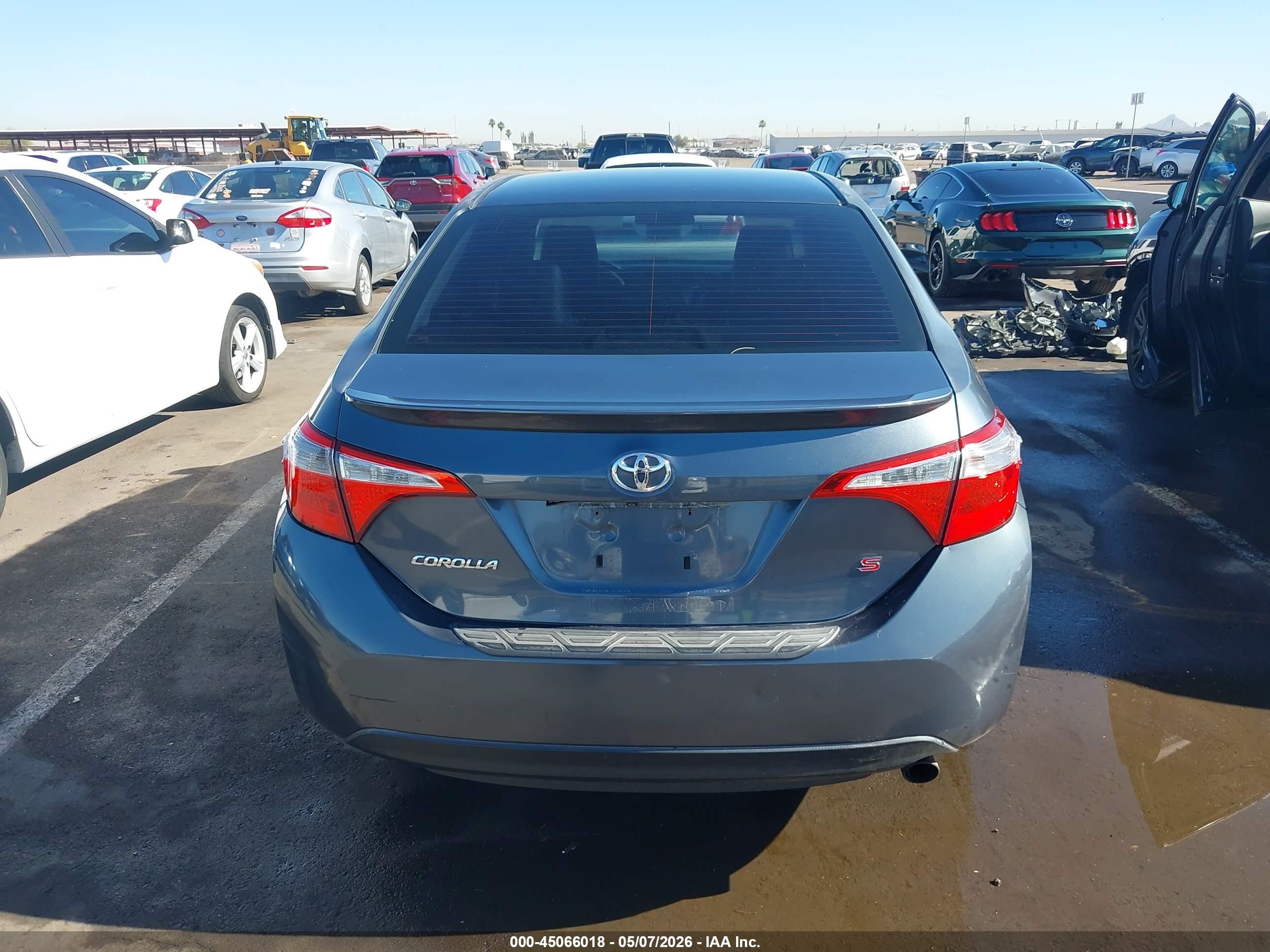2014 Toyota Corolla S Plus Gray vin: 2T1BURHE4EC113013