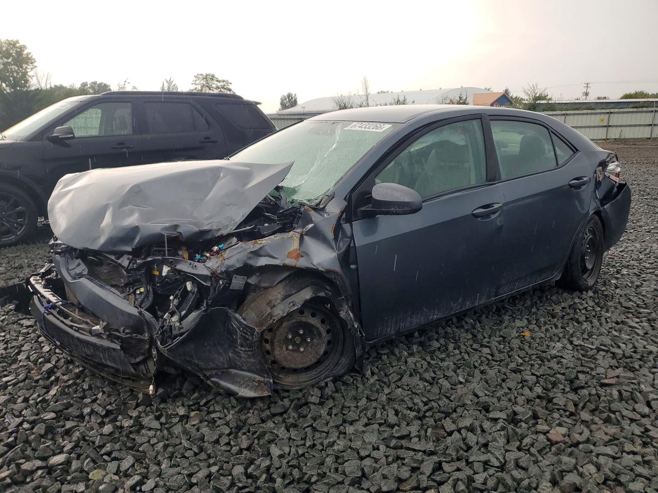 2014 Toyota Corolla Le Gray vin: 2T1BURHE4EC119703