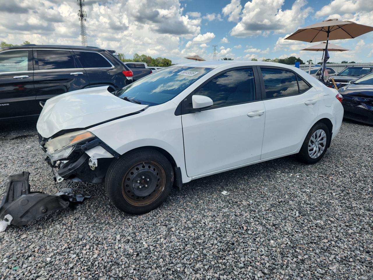 2014 Toyota Corolla Le White vin: 2T1BURHE4EC121208