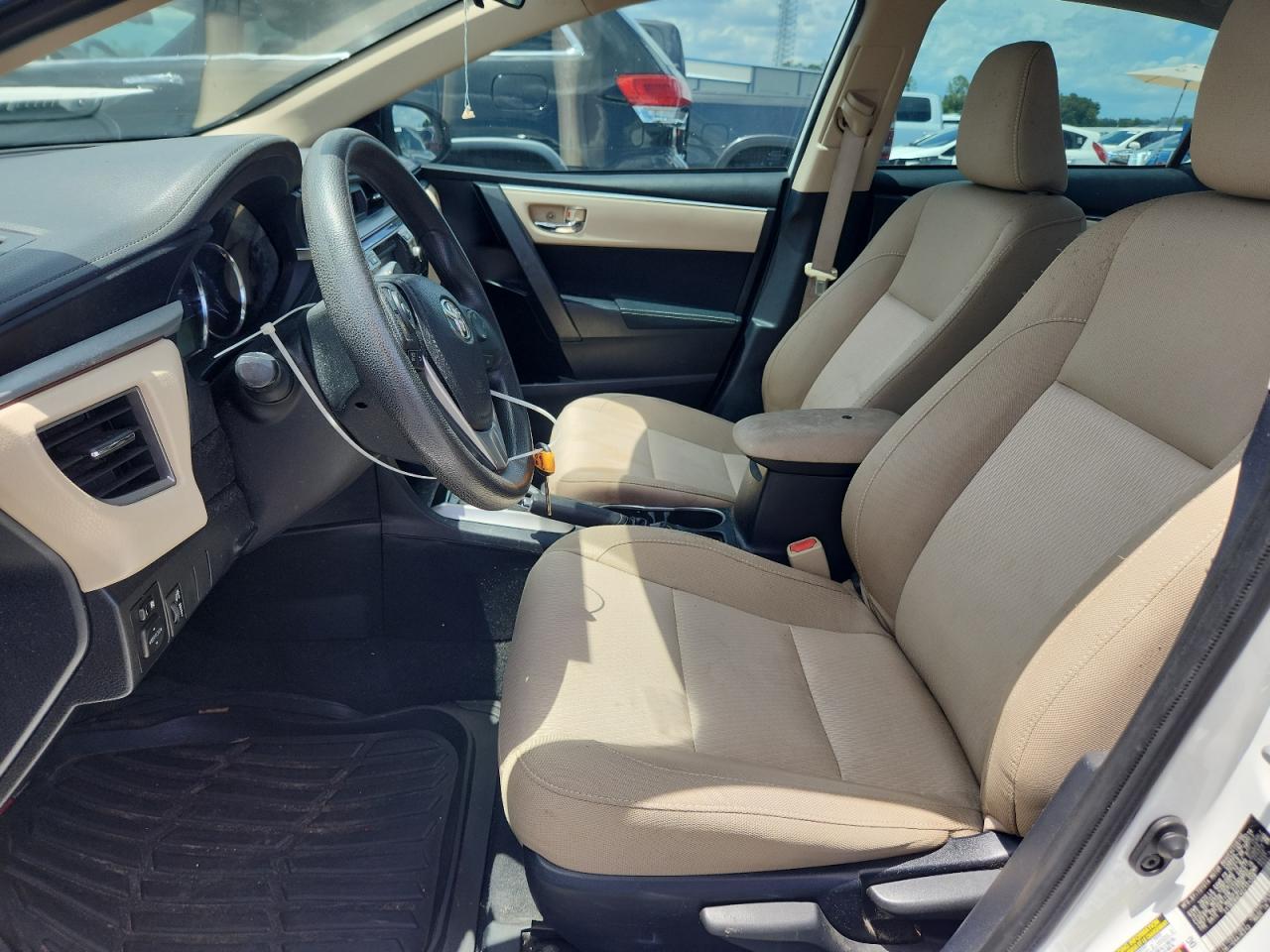2014 Toyota Corolla Le White vin: 2T1BURHE4EC121208
