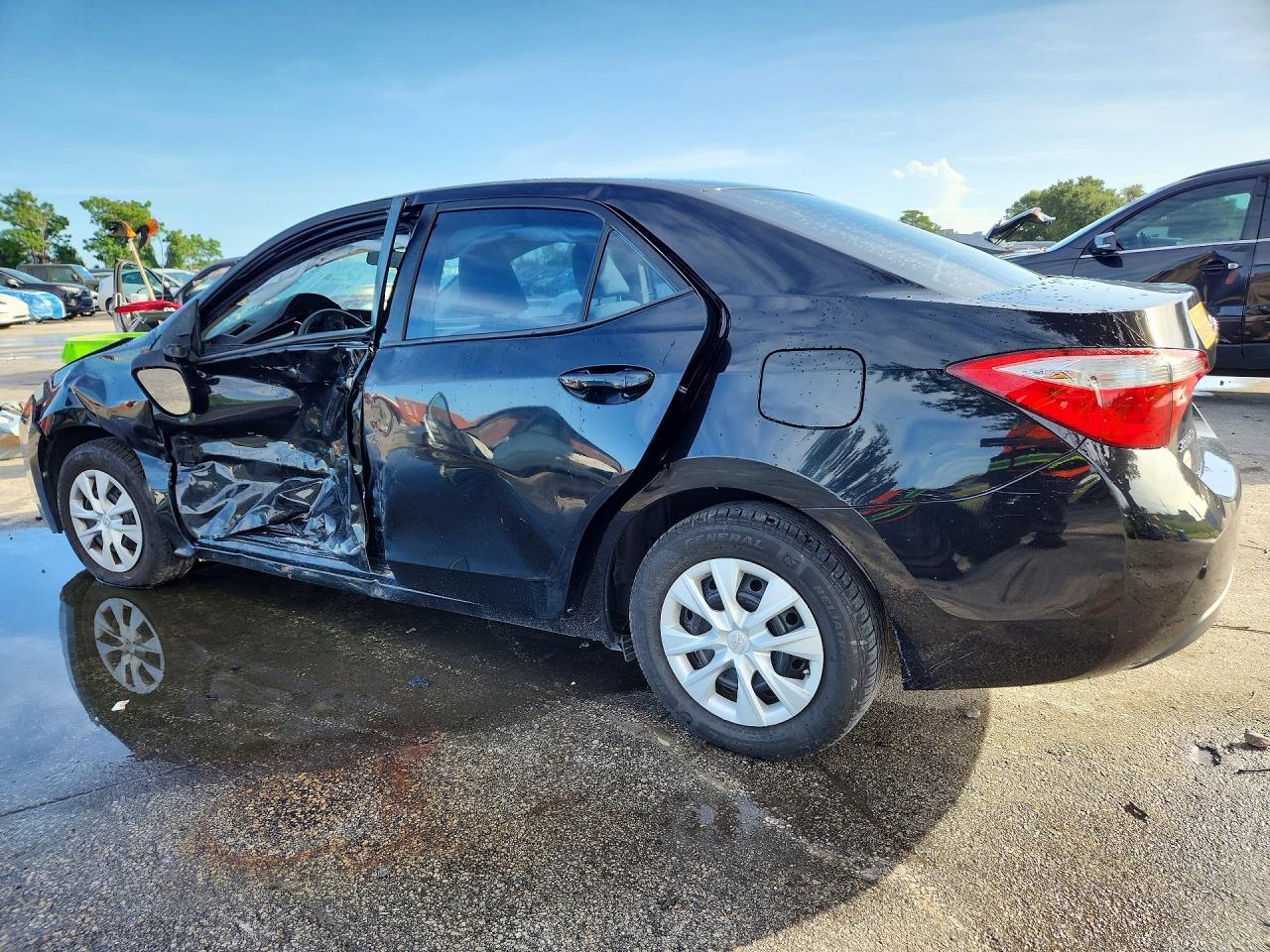 2014 Toyota Corolla L Black vin: 2T1BURHE4EC124416