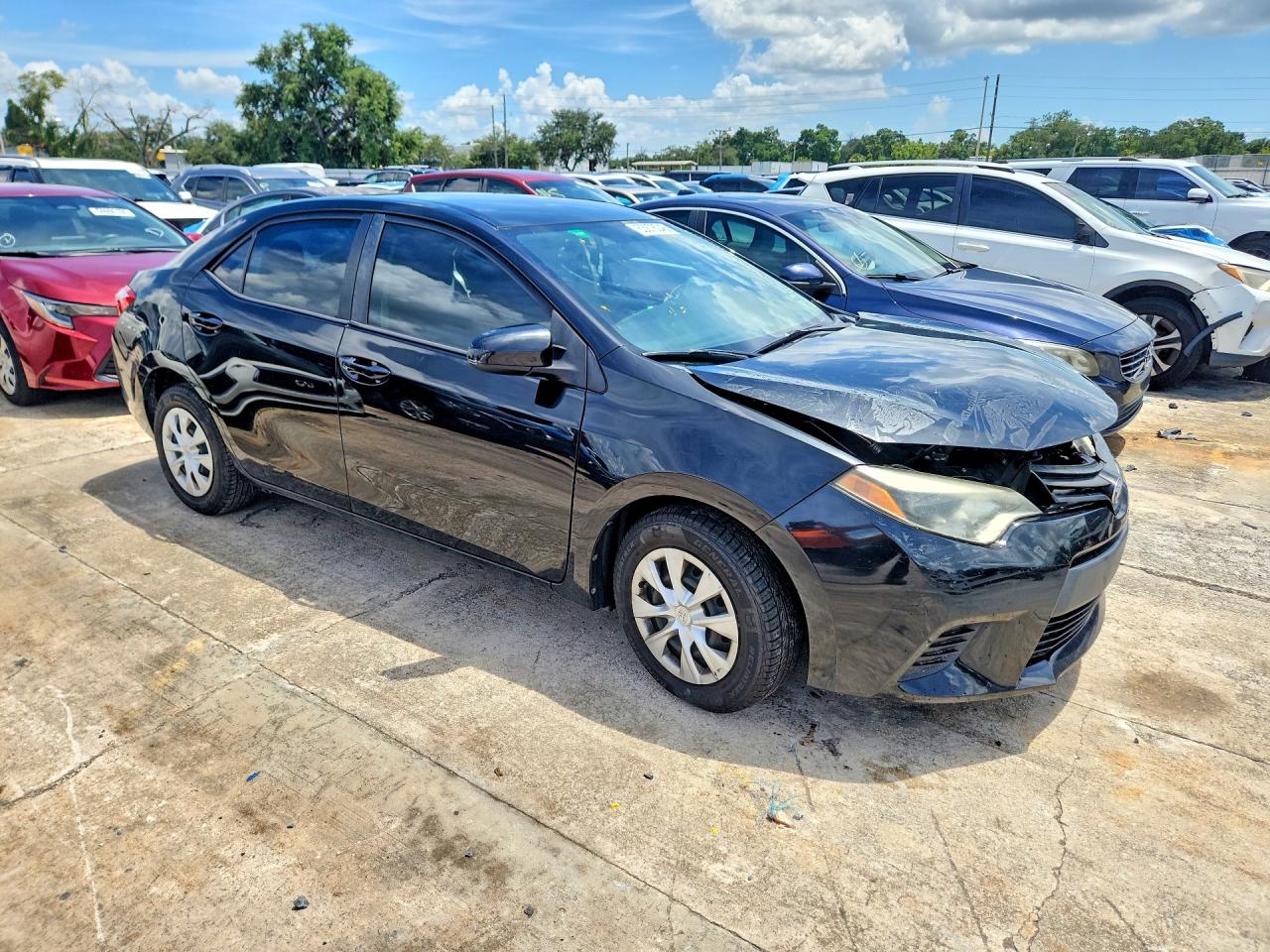 2014 Toyota Corolla L Black vin: 2T1BURHE4EC124416