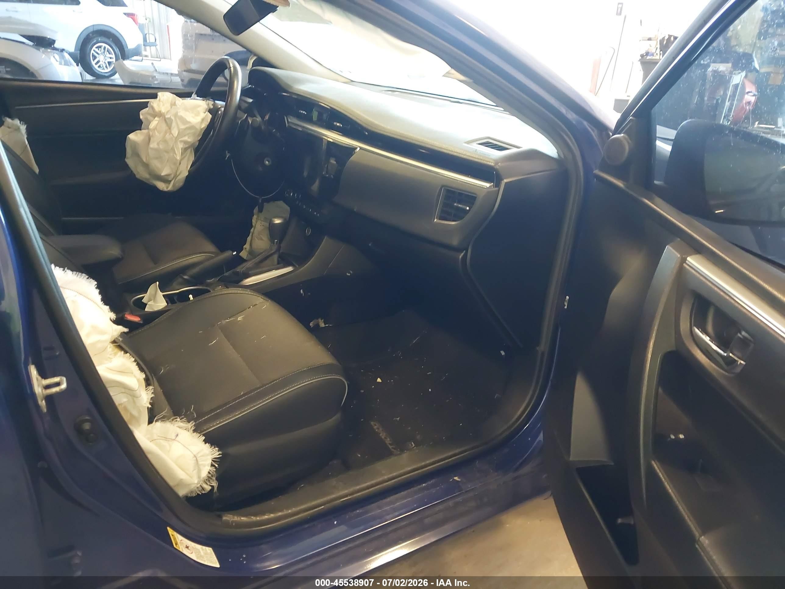 2014 Toyota Corolla S Plus Blue vin: 2T1BURHE4EC127381