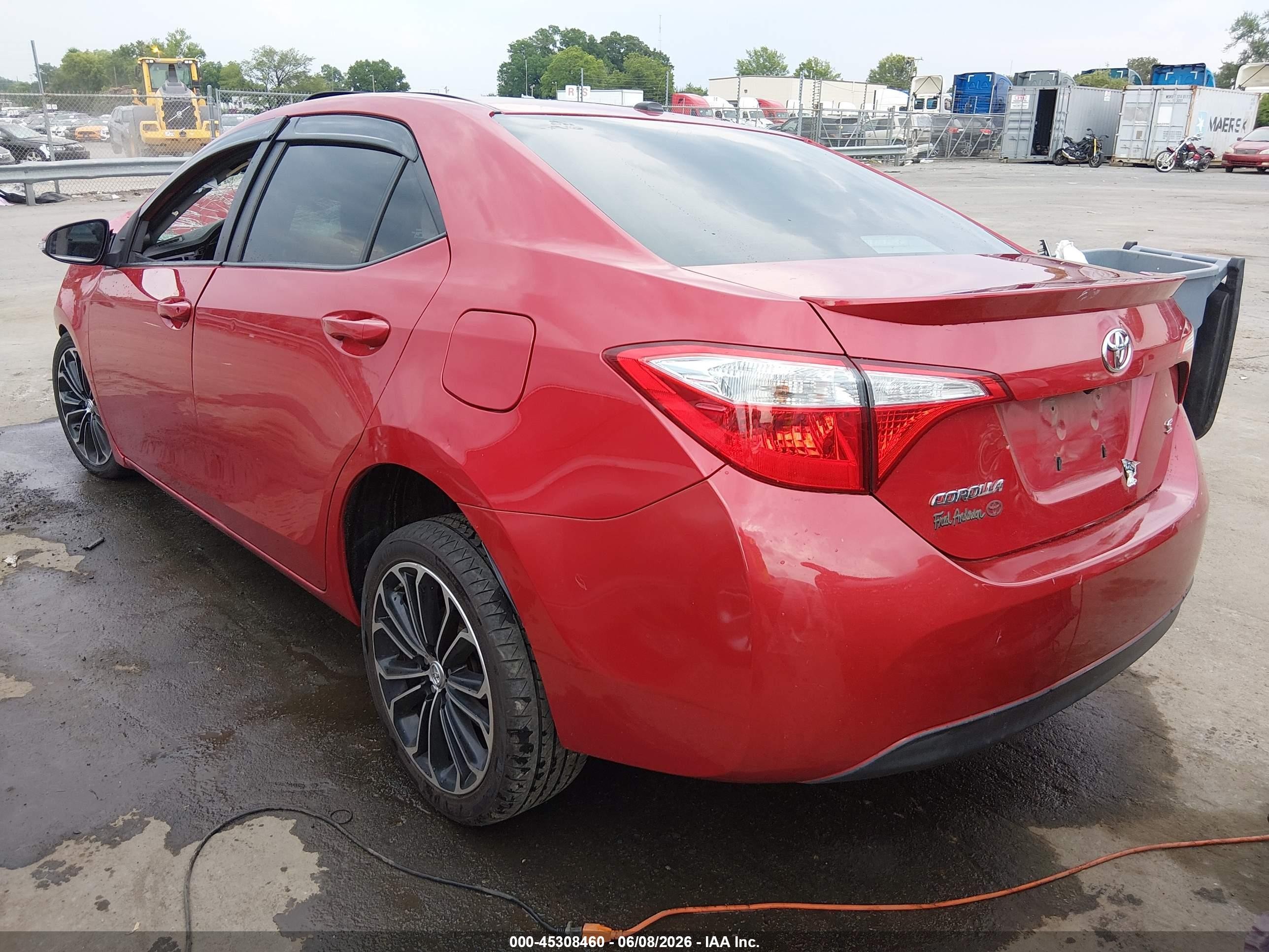 2014 Toyota Corolla S Premium Red vin: 2T1BURHE4EC130071