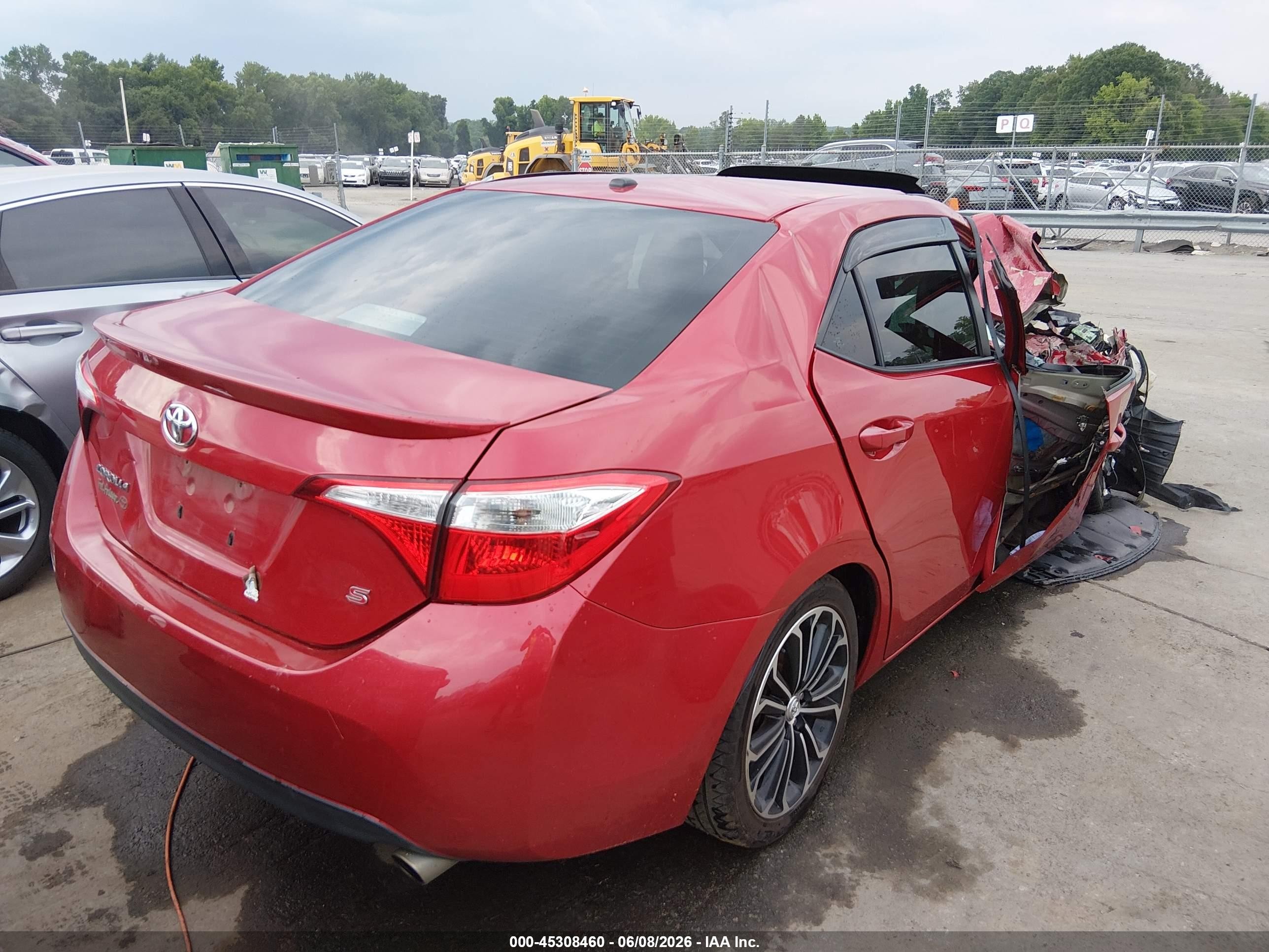 2014 Toyota Corolla S Premium Red vin: 2T1BURHE4EC130071