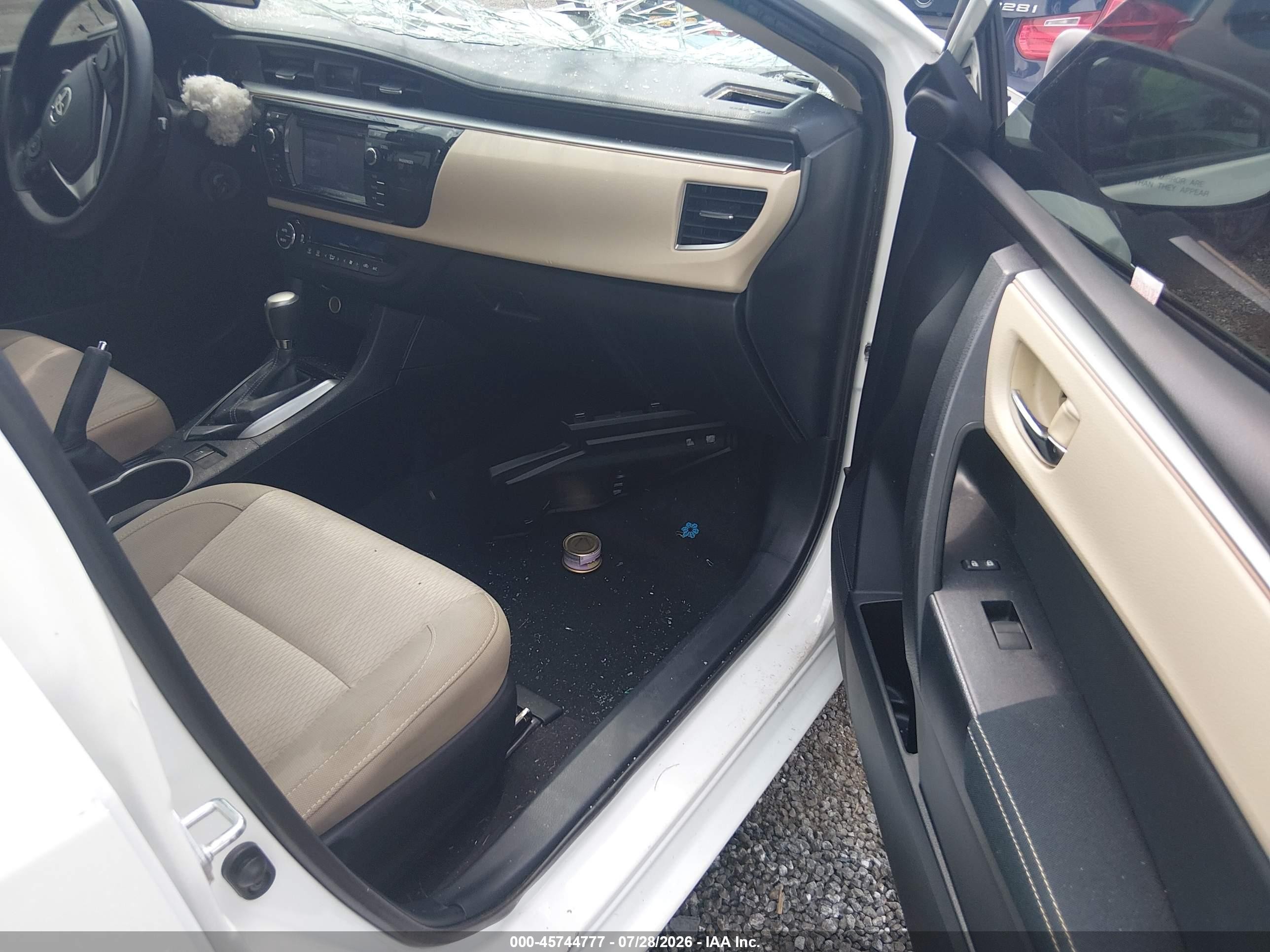 2014 Toyota Corolla Le White vin: 2T1BURHE4EC131978
