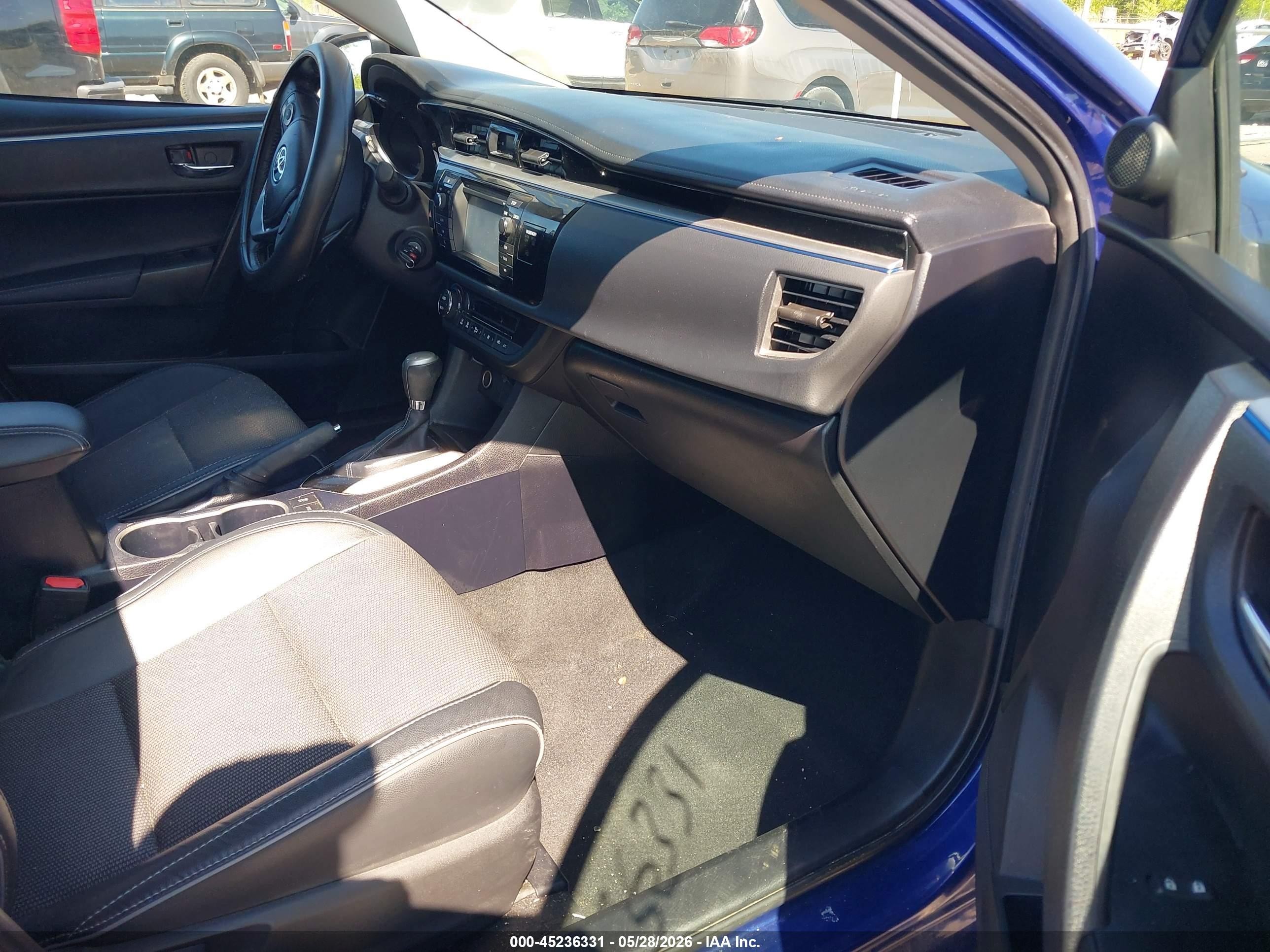 2014 Toyota Corolla S Plus Blue vin: 2T1BURHE4EC140003