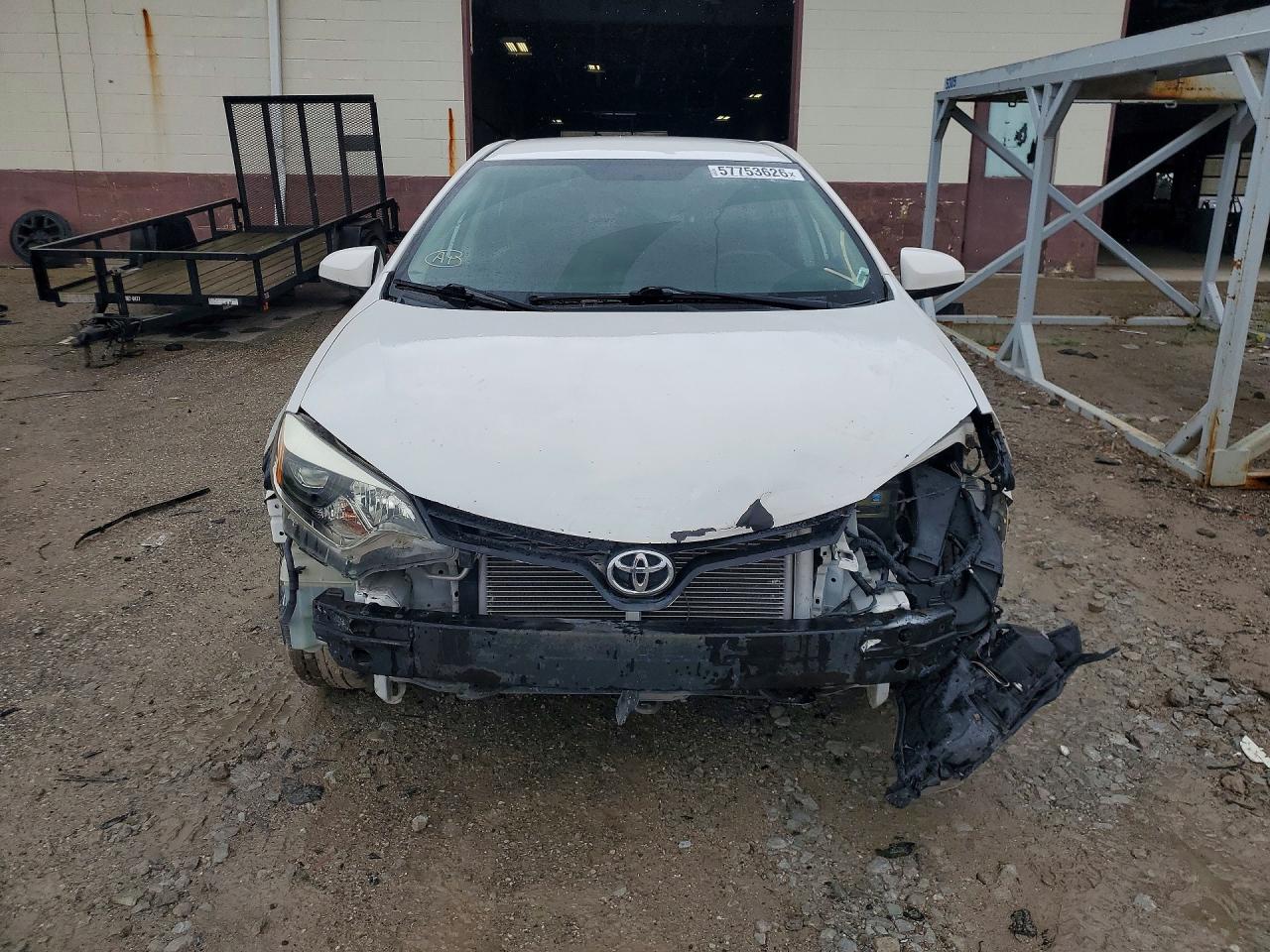 2014 Toyota Corolla L White vin: 2T1BURHE4EC156590